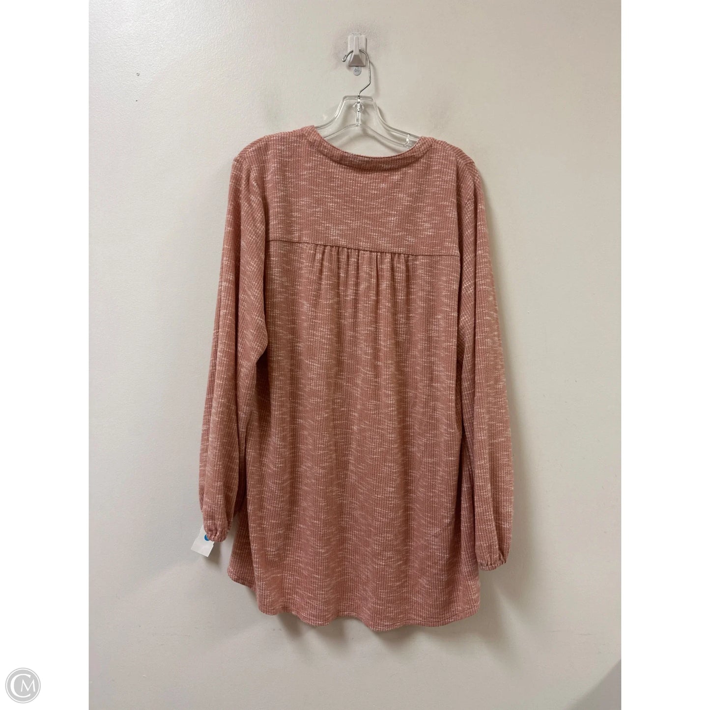 Top Long Sleeve By Wonderly In Orange, Size: 2x