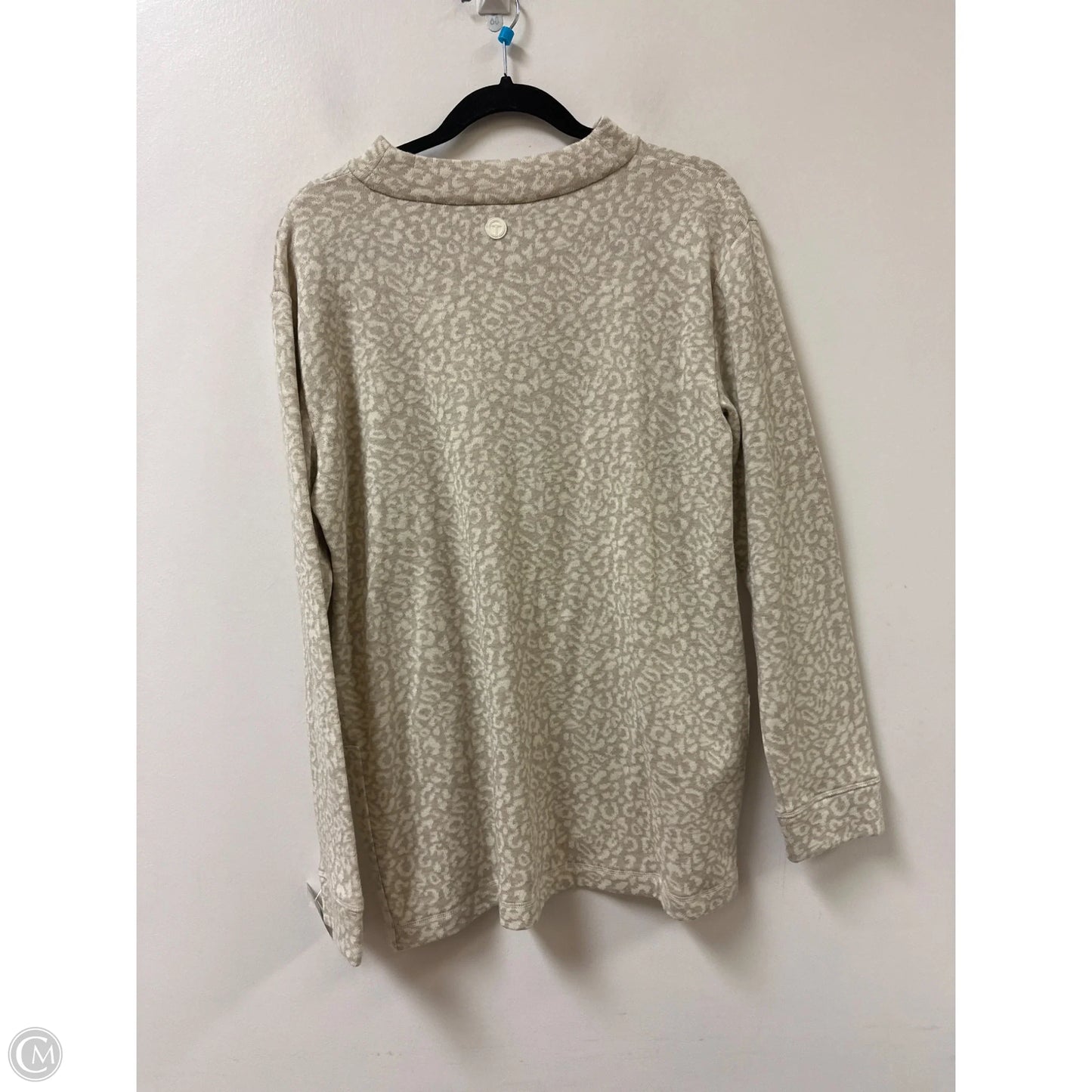 Sweatshirt Collar By Talbots In Animal Print, Size: L