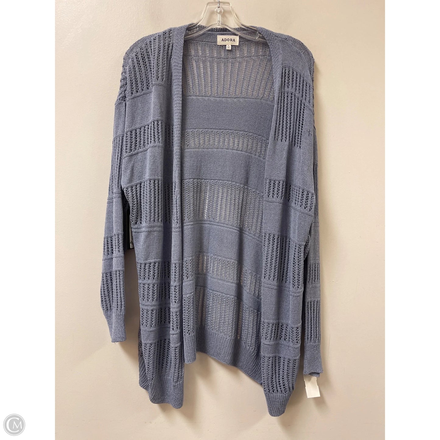 Sweater Cardigan By Adora In Blue, Size: S