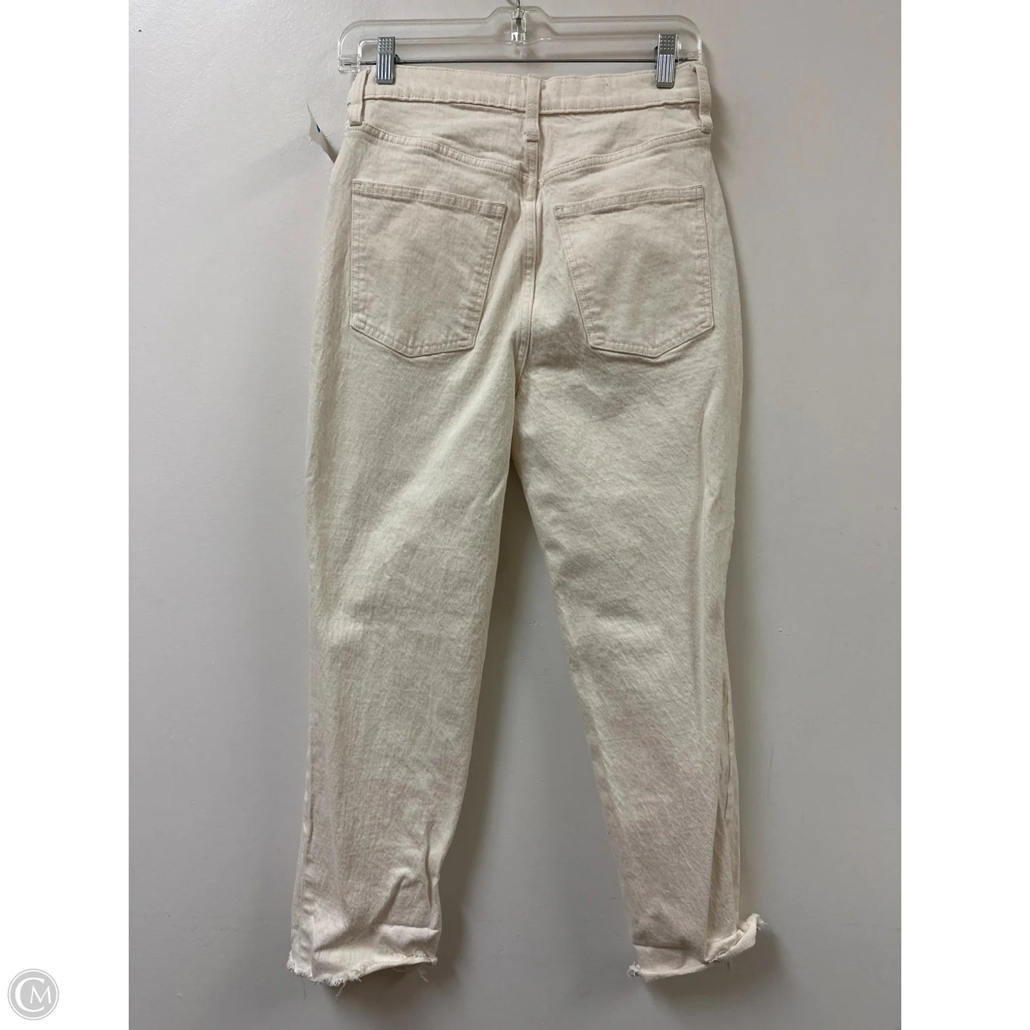 Jeans Straight By Universal Thread In Cream Denim, Size: 4