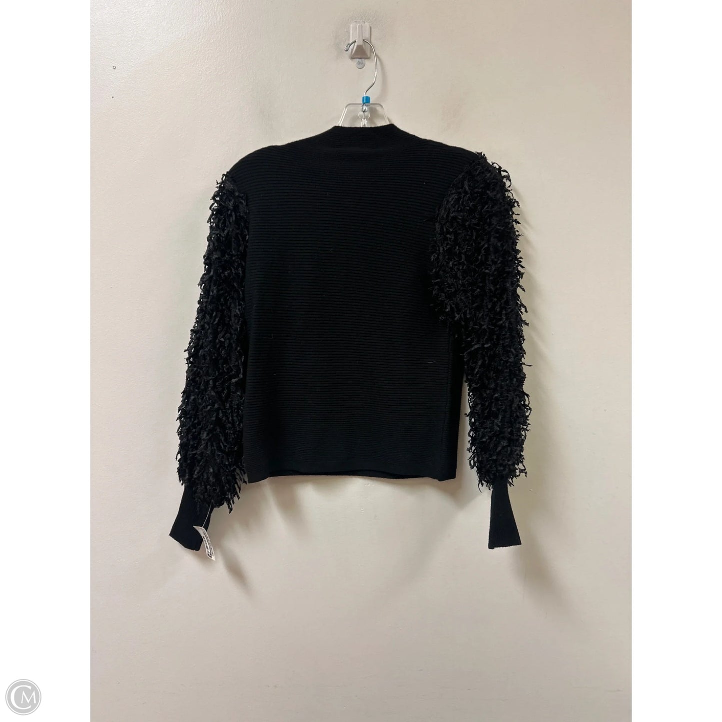 Top Long Sleeve By Sioni In Black, Size: S