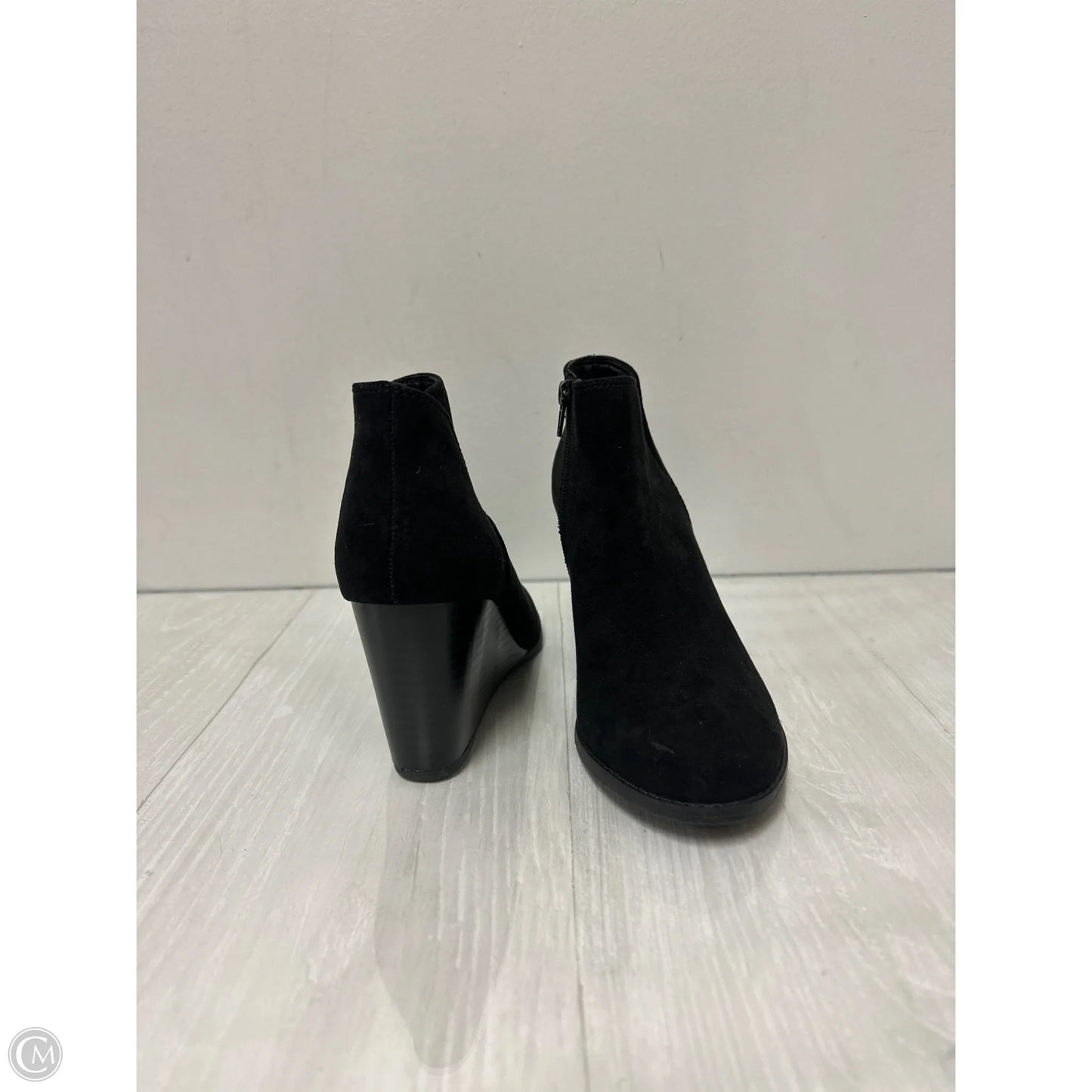 Boots Ankle Heels By Sugar In Black, Size: 8