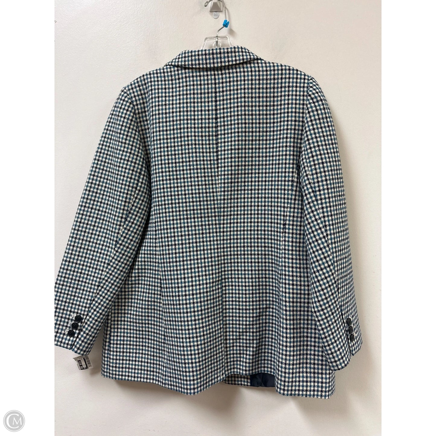 Blazer By Talbots In Black & Blue, Size: L