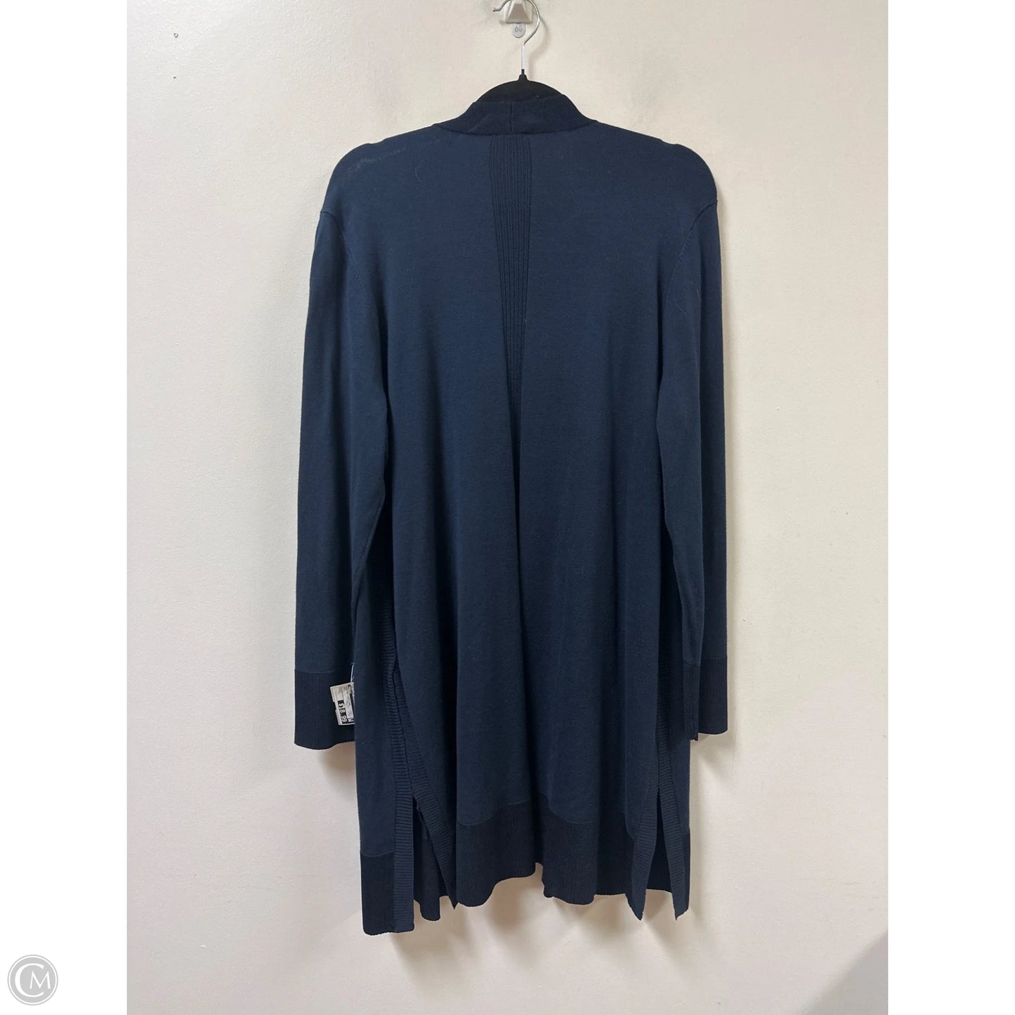 Sweater Cardigan By Chicos In Navy, Size: L