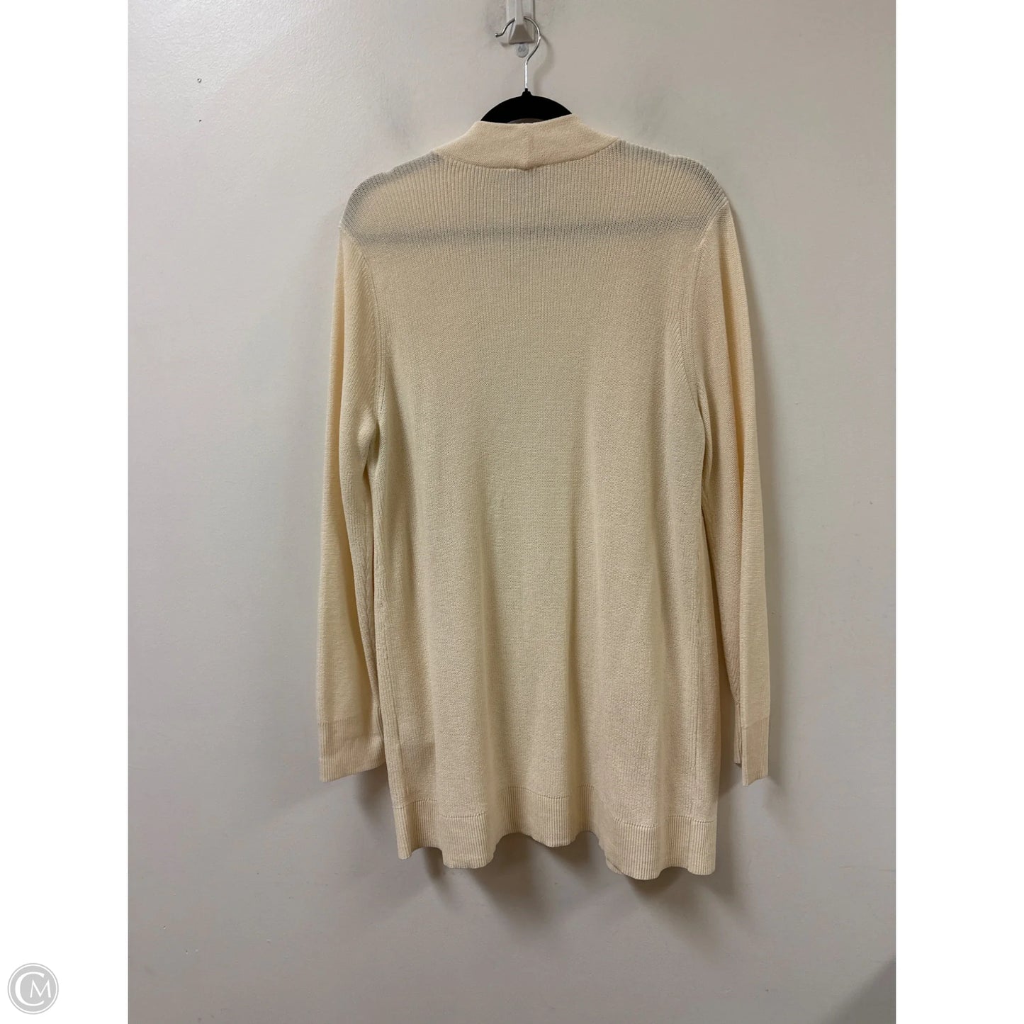 Sweater Cardigan By Chicos In Cream, Size: L