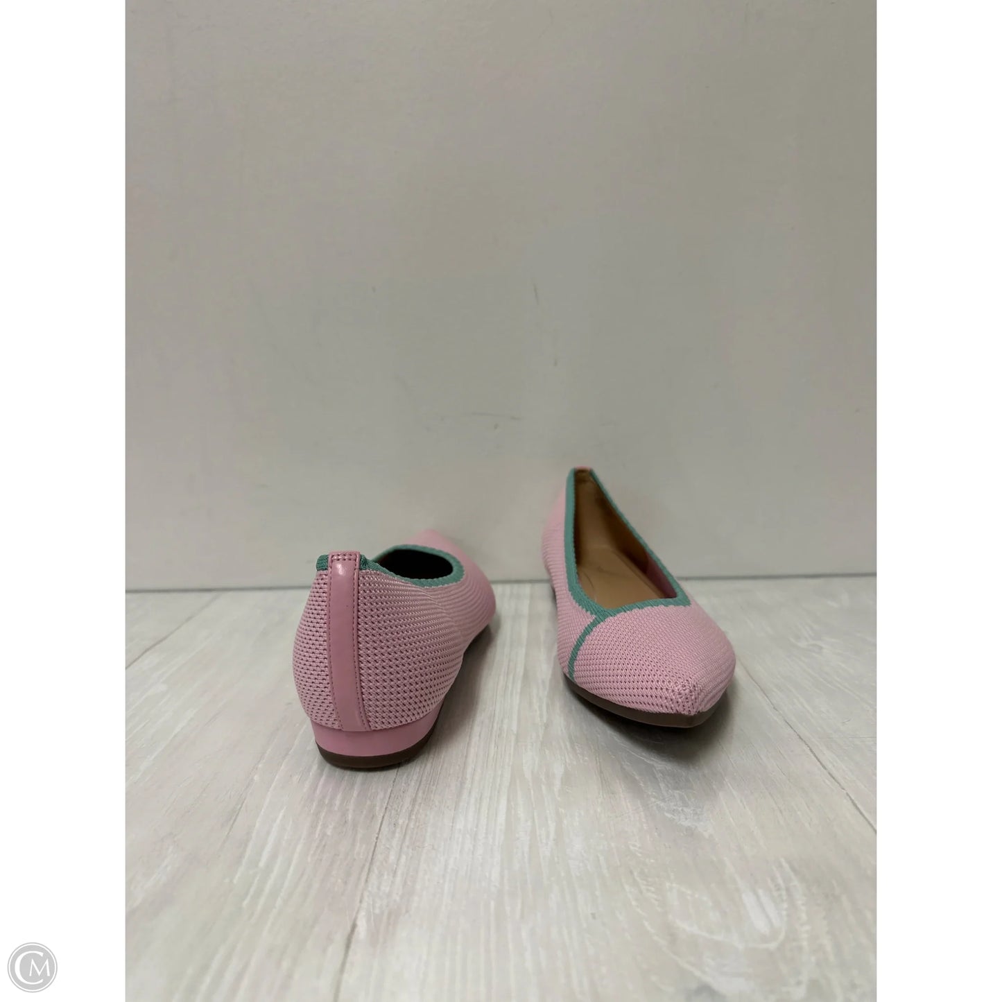 Shoes Flats By Vionic In Green & Pink, Size: 9