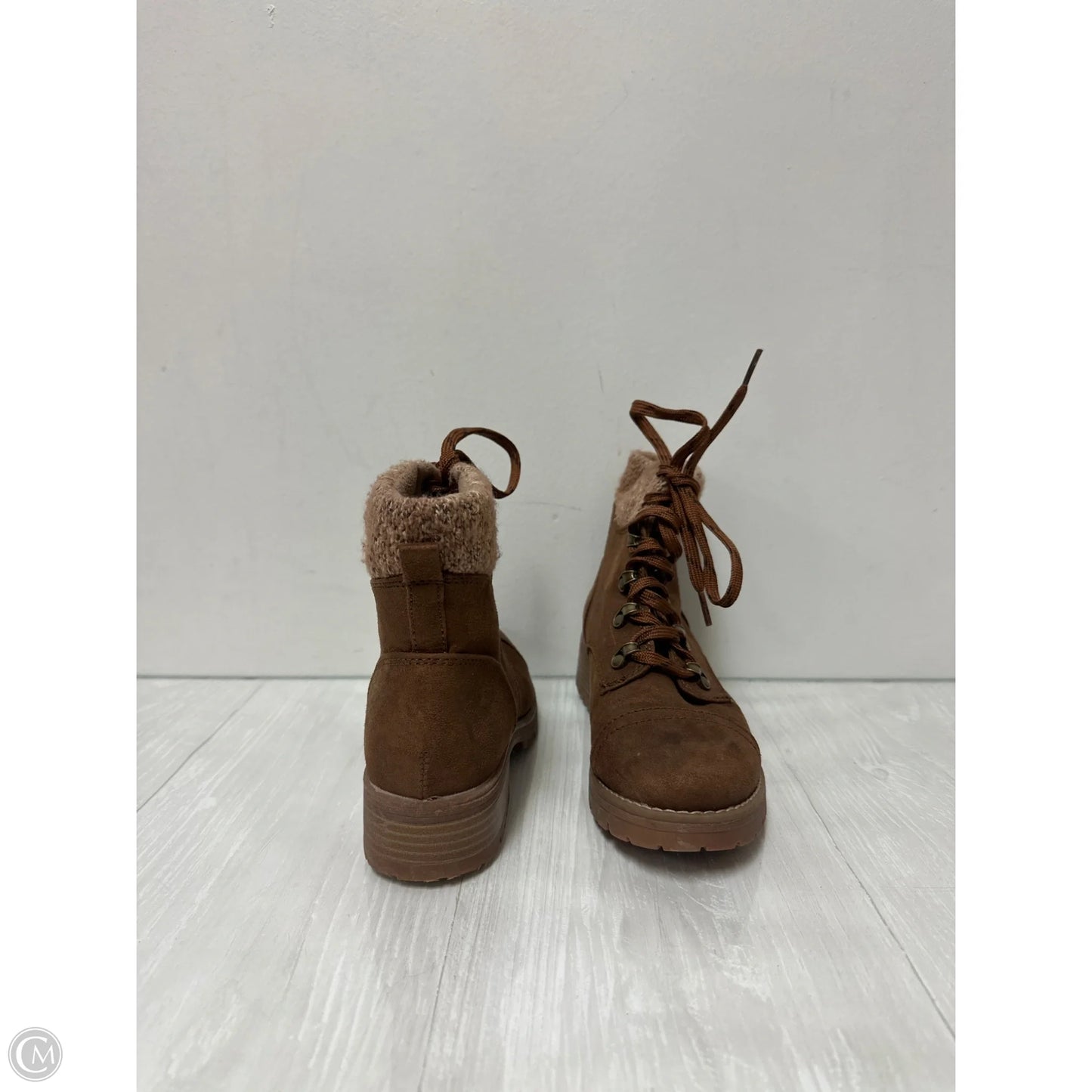 Boots Ankle Flats By Mossimo In Brown, Size: 7