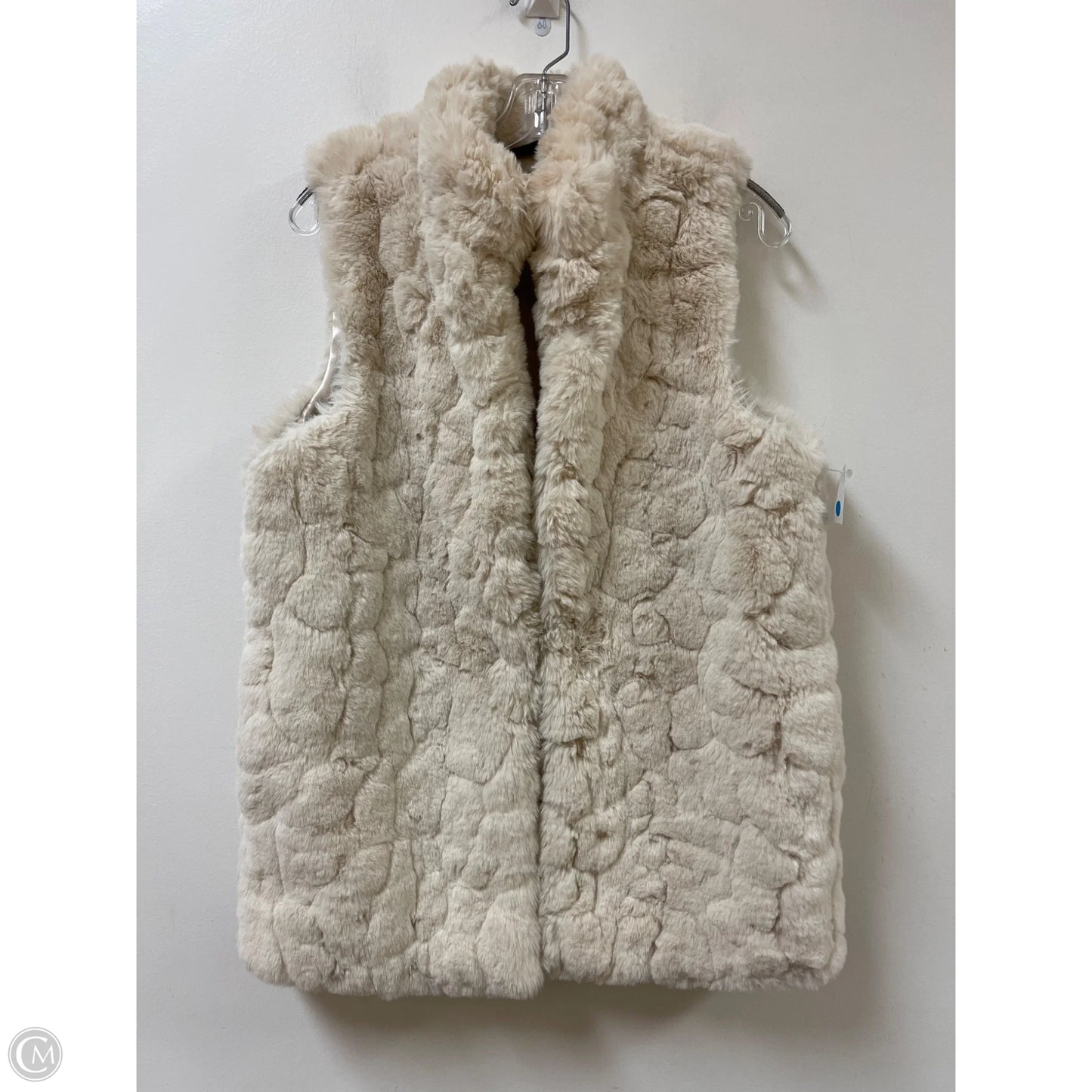 Vest Faux Fur & Sherpa By Rachel Zoe In Cream, Size: L