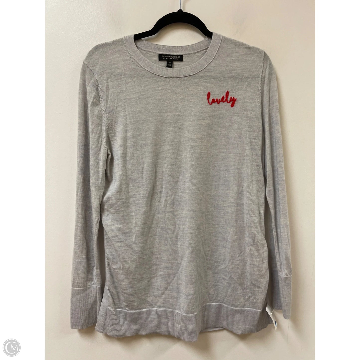 Sweater By Banana Republic In Grey, Size: M