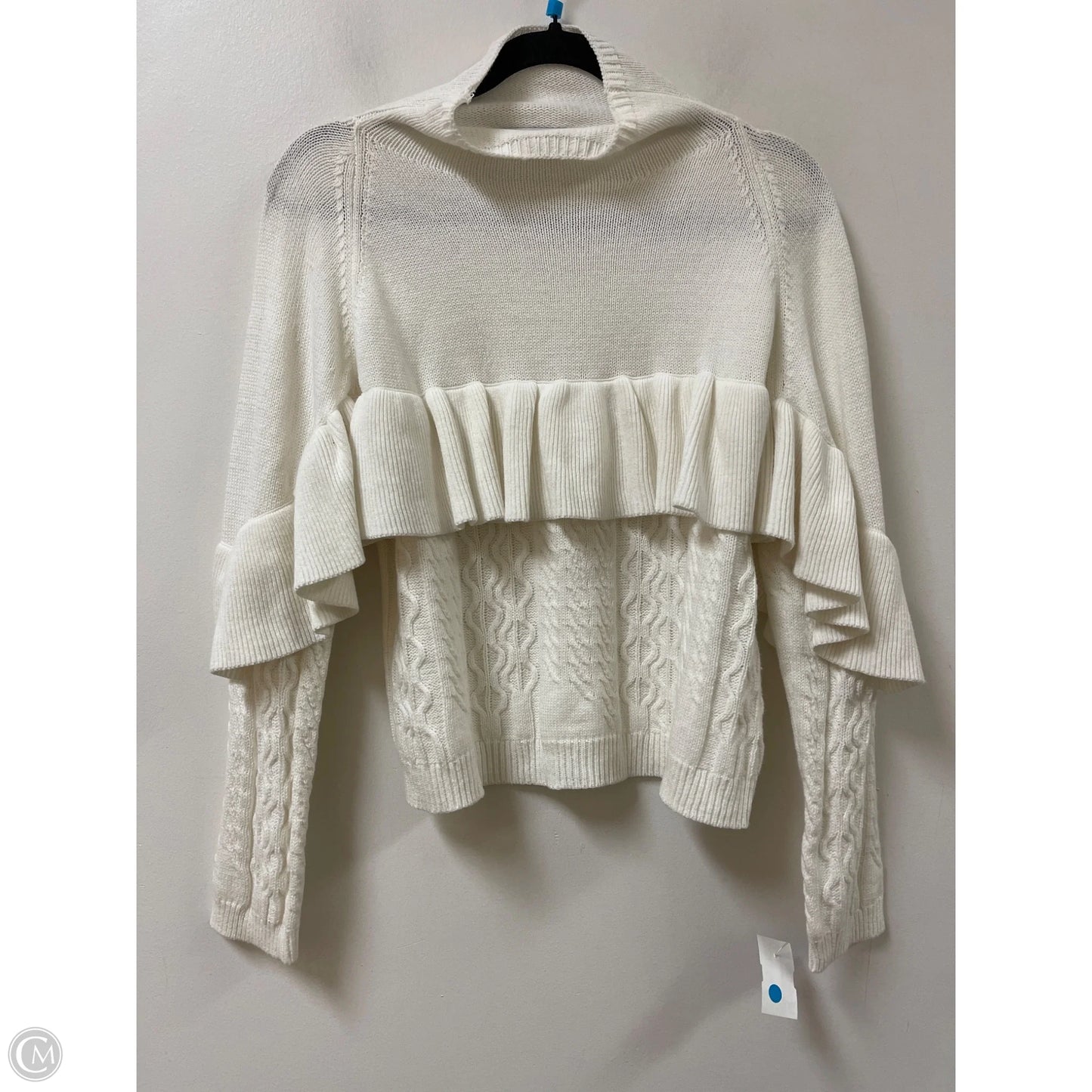 Sweater By Clothes Mentor In White, Size: S