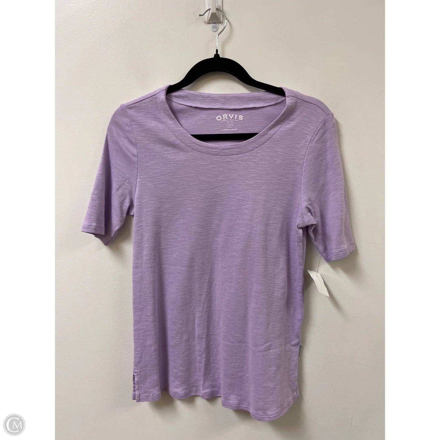 Top Short Sleeve By Orvis In Purple, Size: S