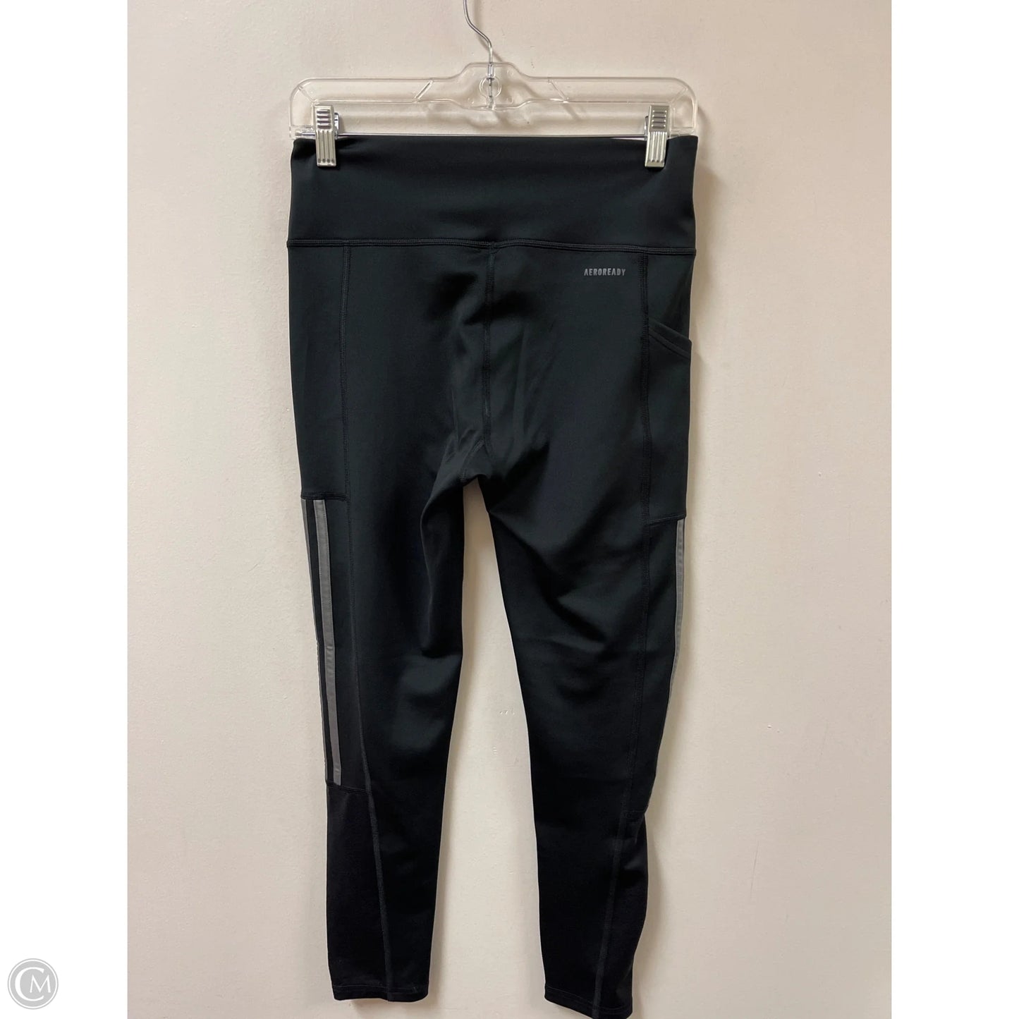 Athletic Leggings By Adidas In Black, Size: M