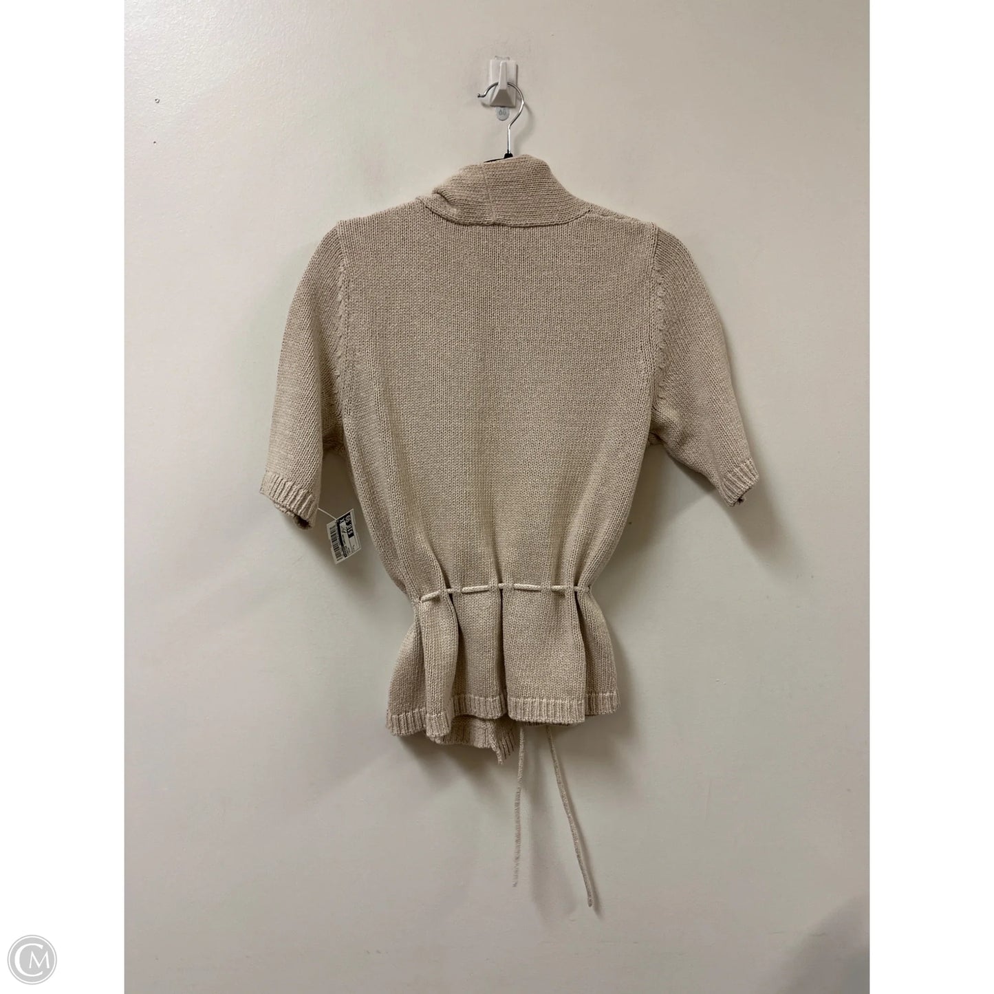 Sweater Cardigan By Talbots In Cream, Size: L