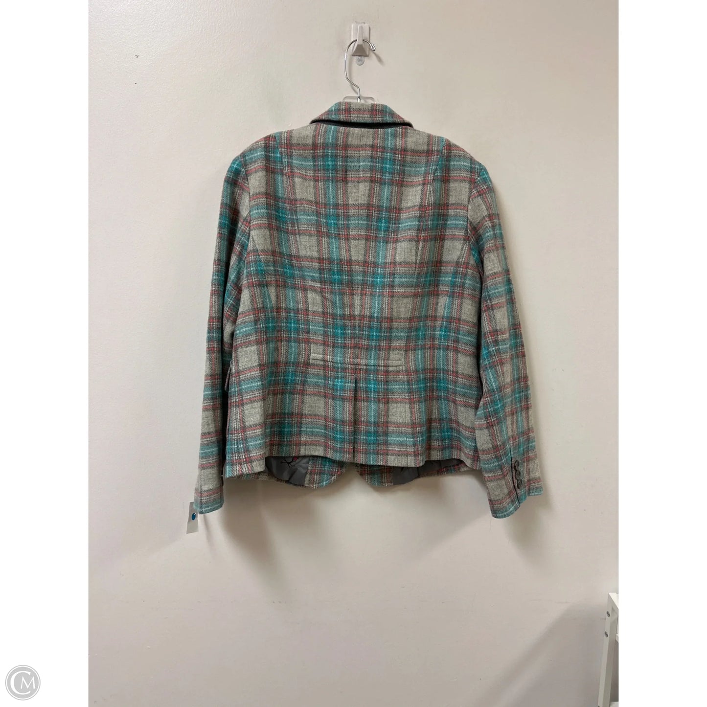 Blazer By Talbots In Blue & Grey, Size: L