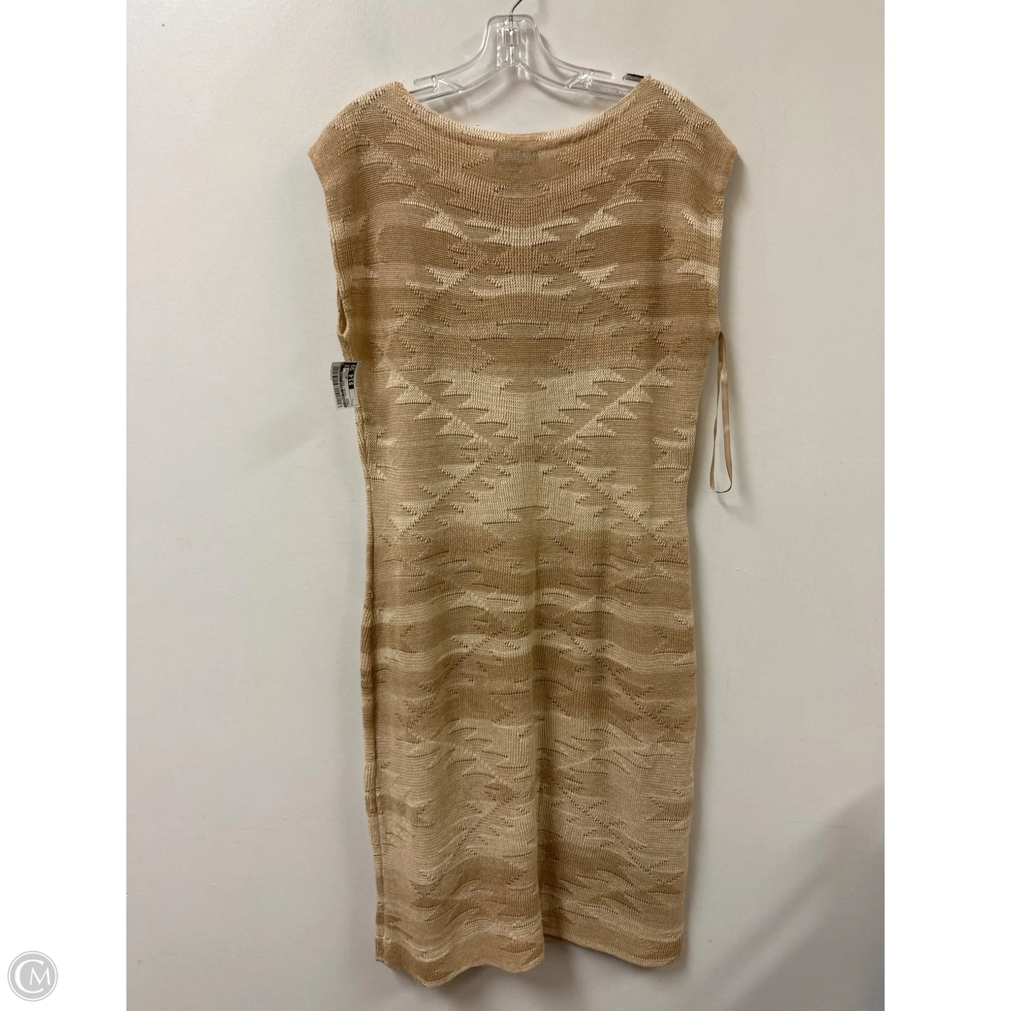 Dress Casual Midi By Lauren By Ralph Lauren In Cream, Size: L