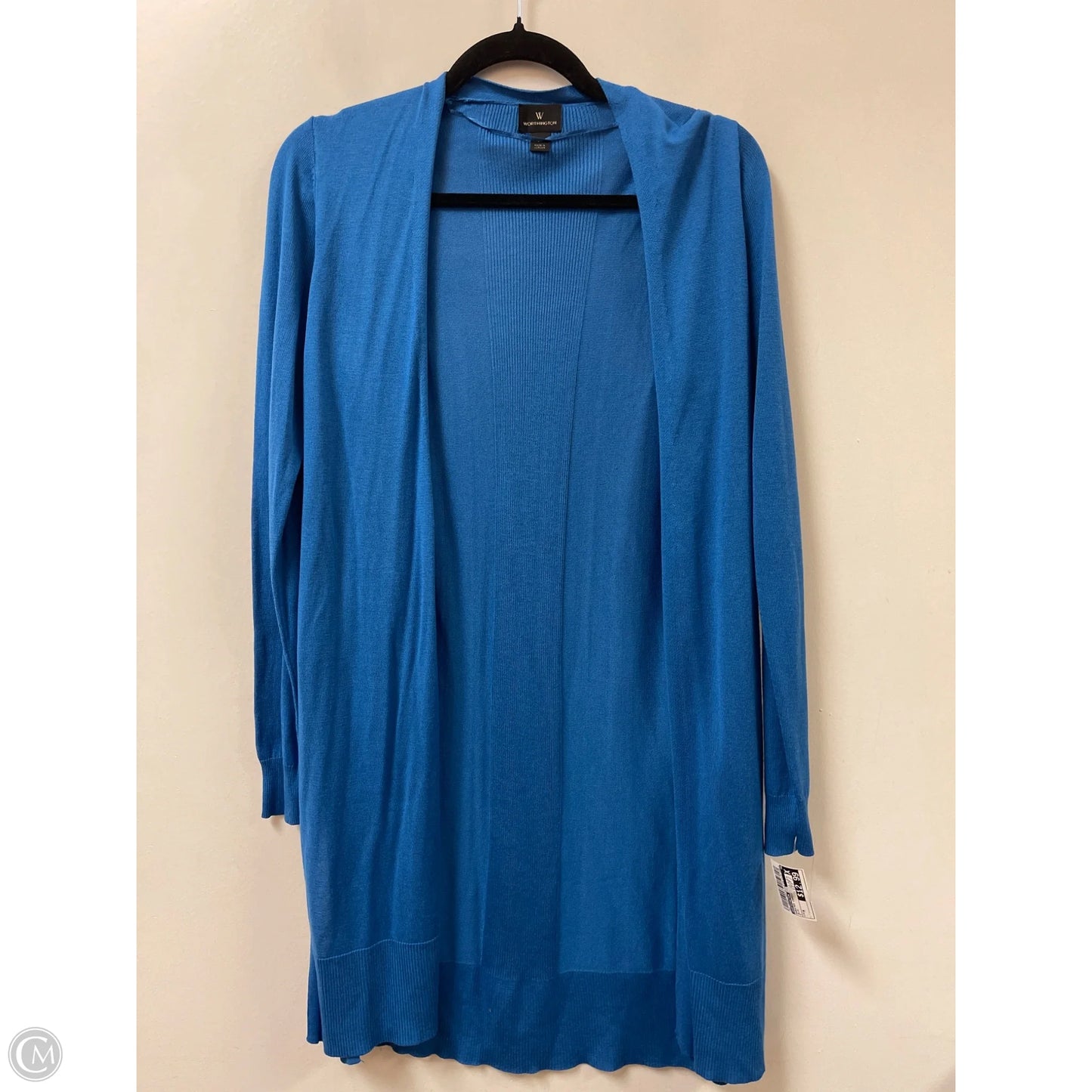 Sweater Cardigan By Worthington In Blue, Size: M