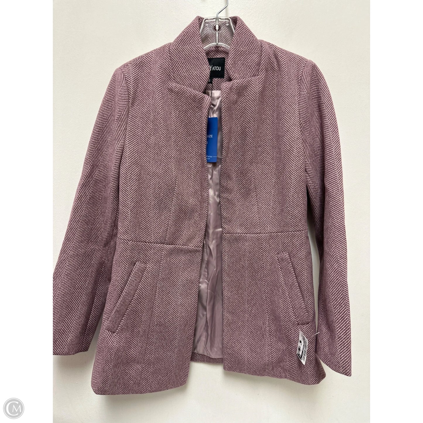 Blazer By Clothes Mentor In Purple, Size: S