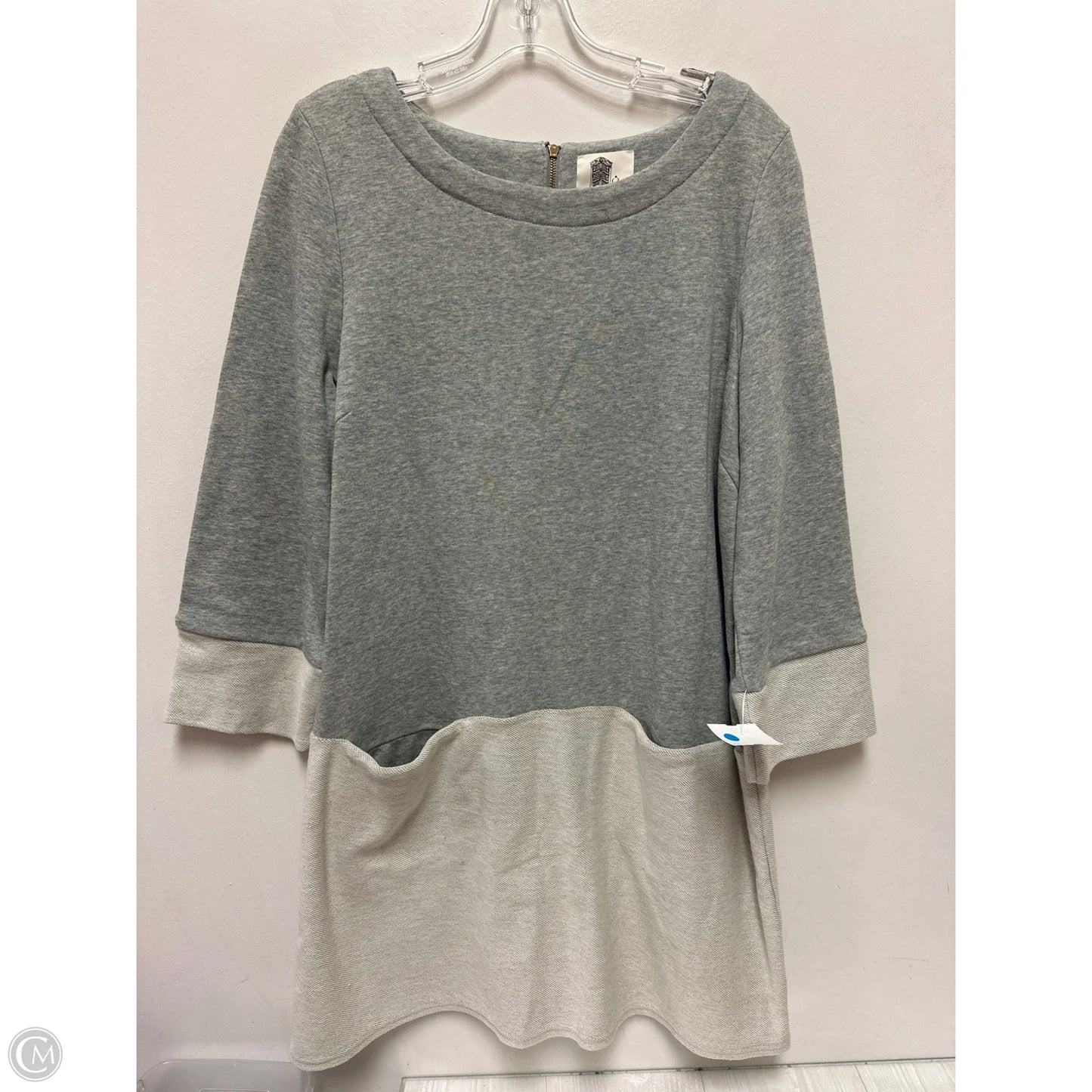Dress Sweater By Clothes Mentor In Grey, Size: L