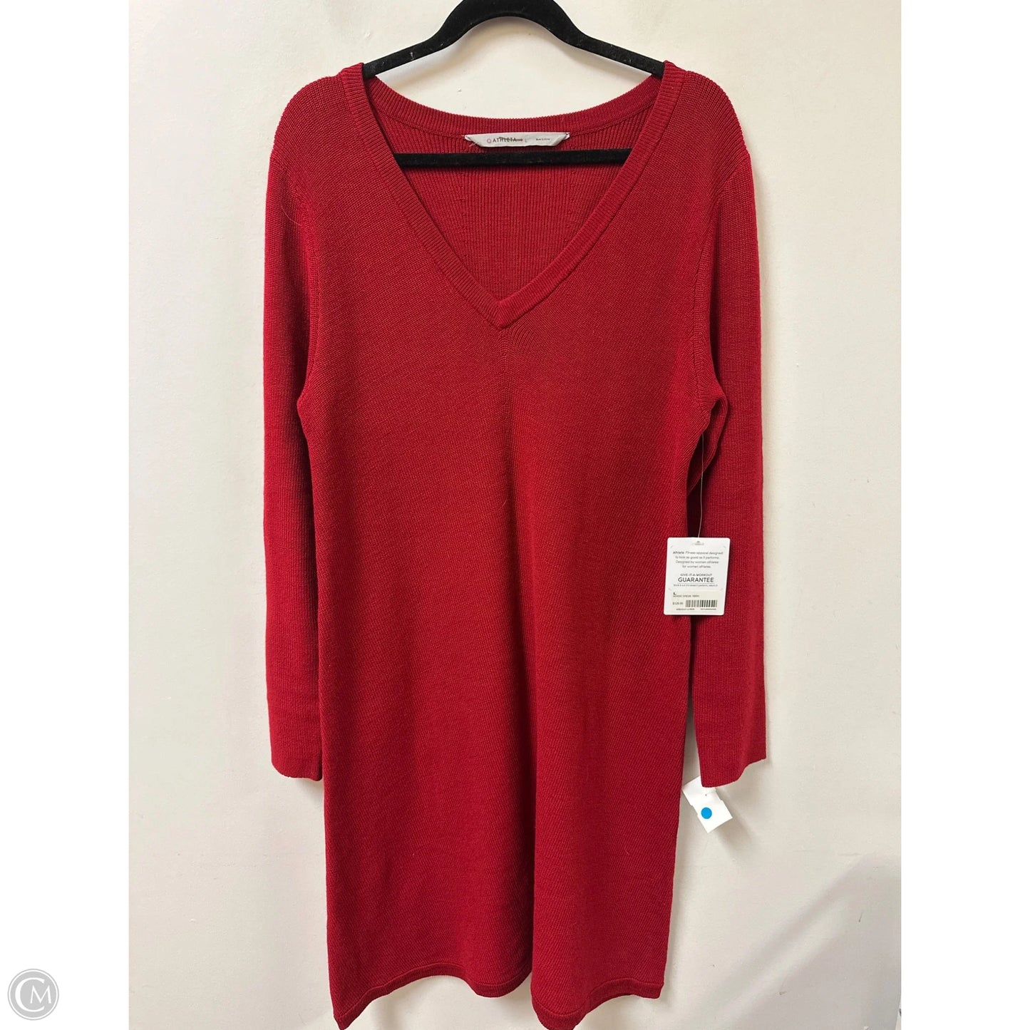 Dress Sweater By Athleta In Red, Size: L