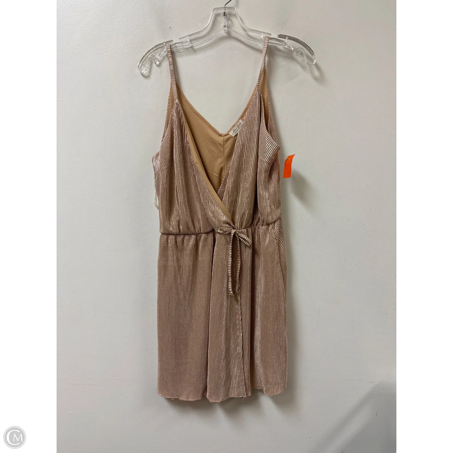 Dress Party Short By Ultra Flirt In Gold, Size: Xl