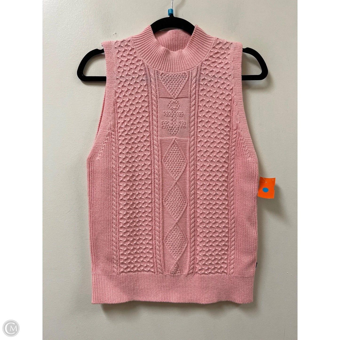 Vest Sweater By Nautica In Pink, Size: M
