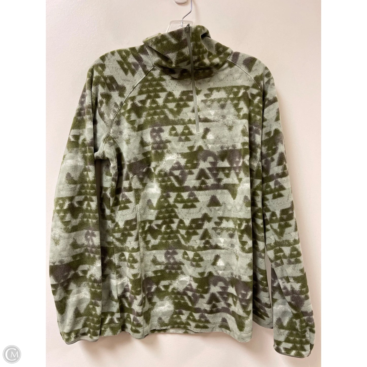 Jacket Fleece By Columbia In Green, Size: Xl