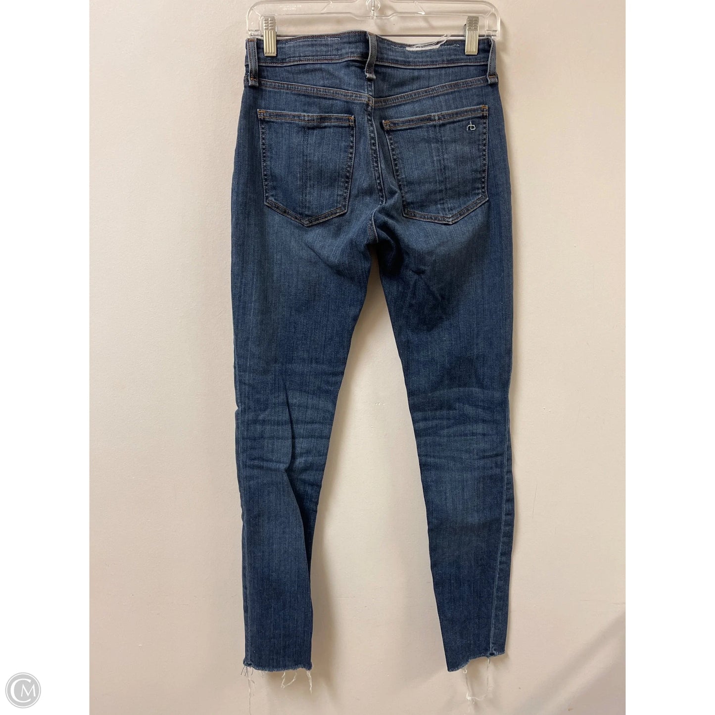 Jeans Skinny By Rag And Bone In Blue Denim, Size: 2