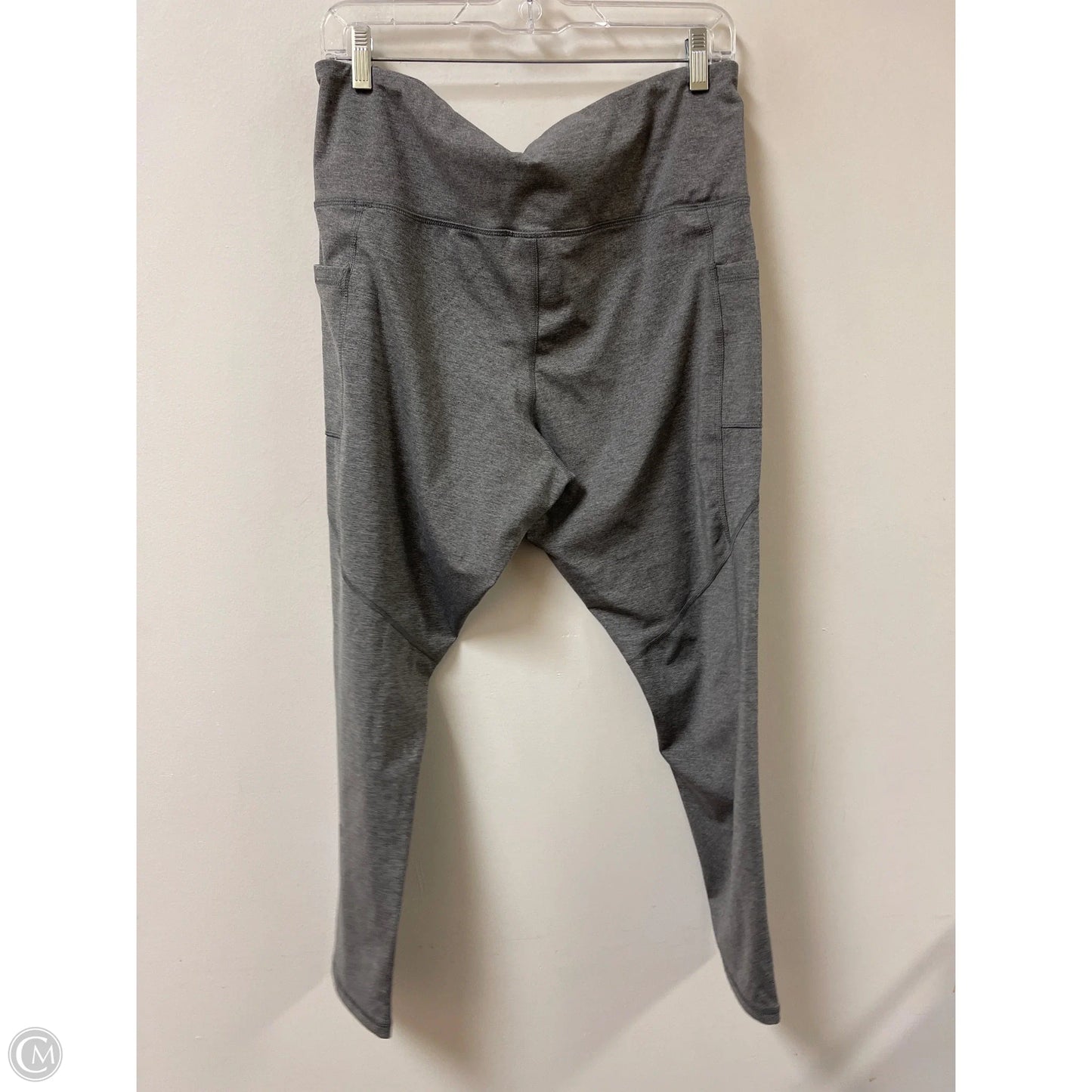 Athletic Leggings By Champion In Grey, Size: 1x