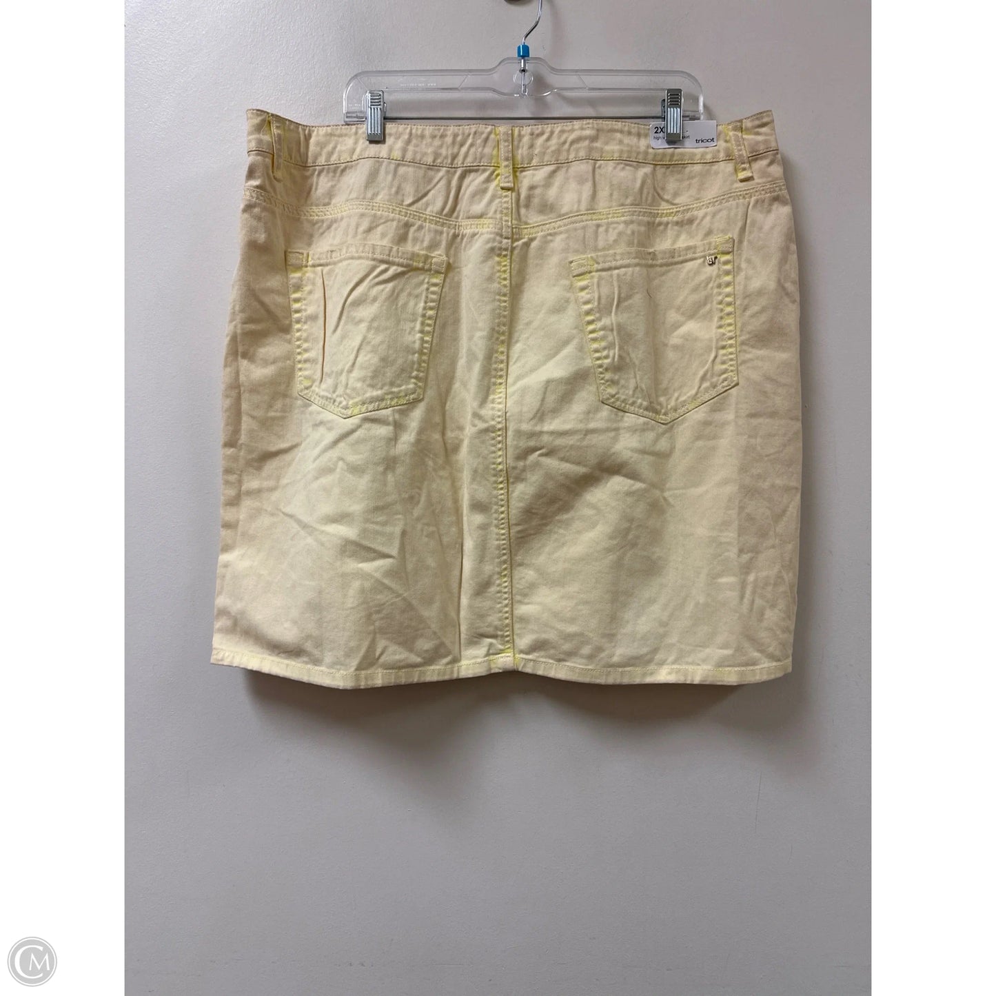 Skirt Mini & Short By Clothes Mentor In Yellow, Size: 20