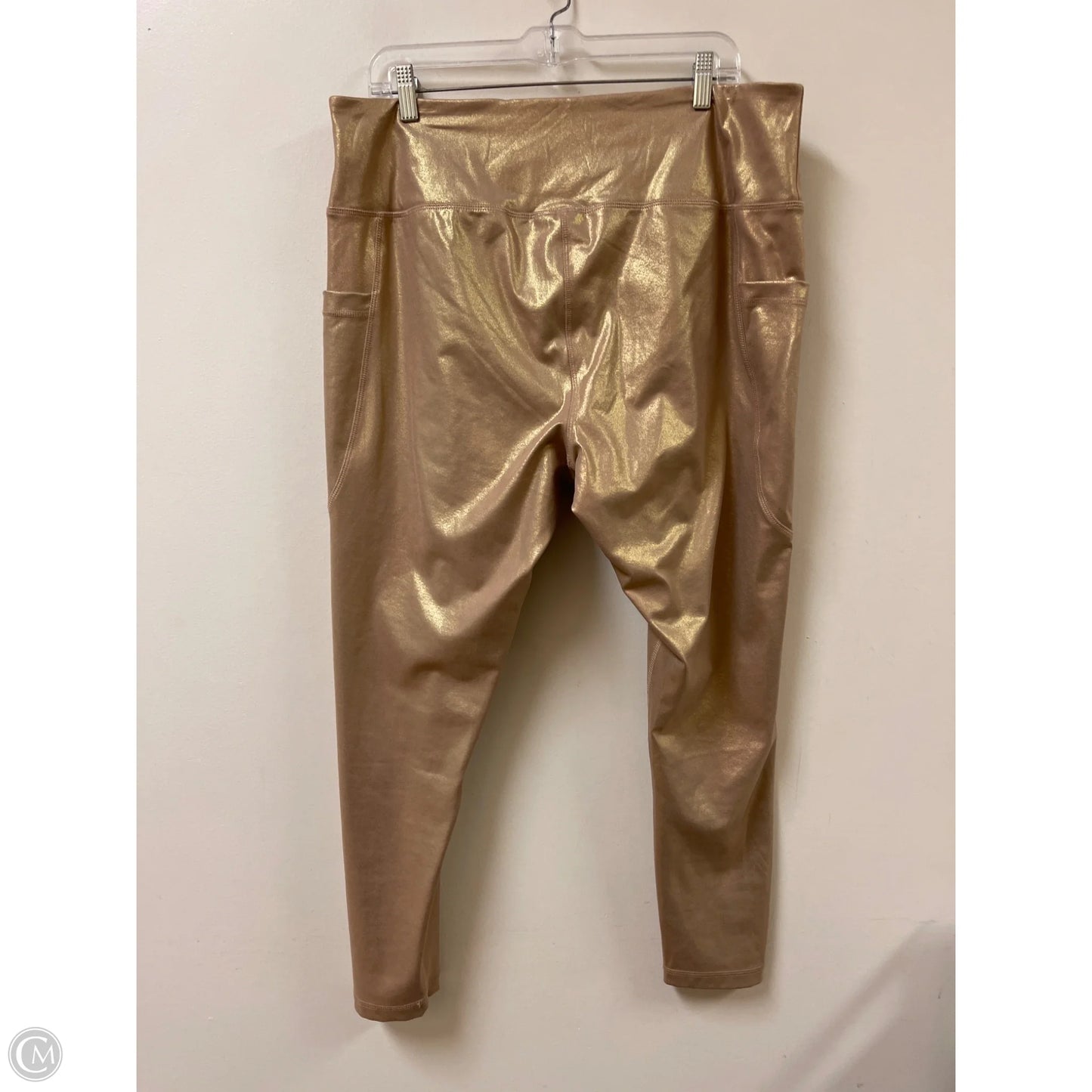 Athletic Pants By Clothes Mentor In Gold, Size: 2x