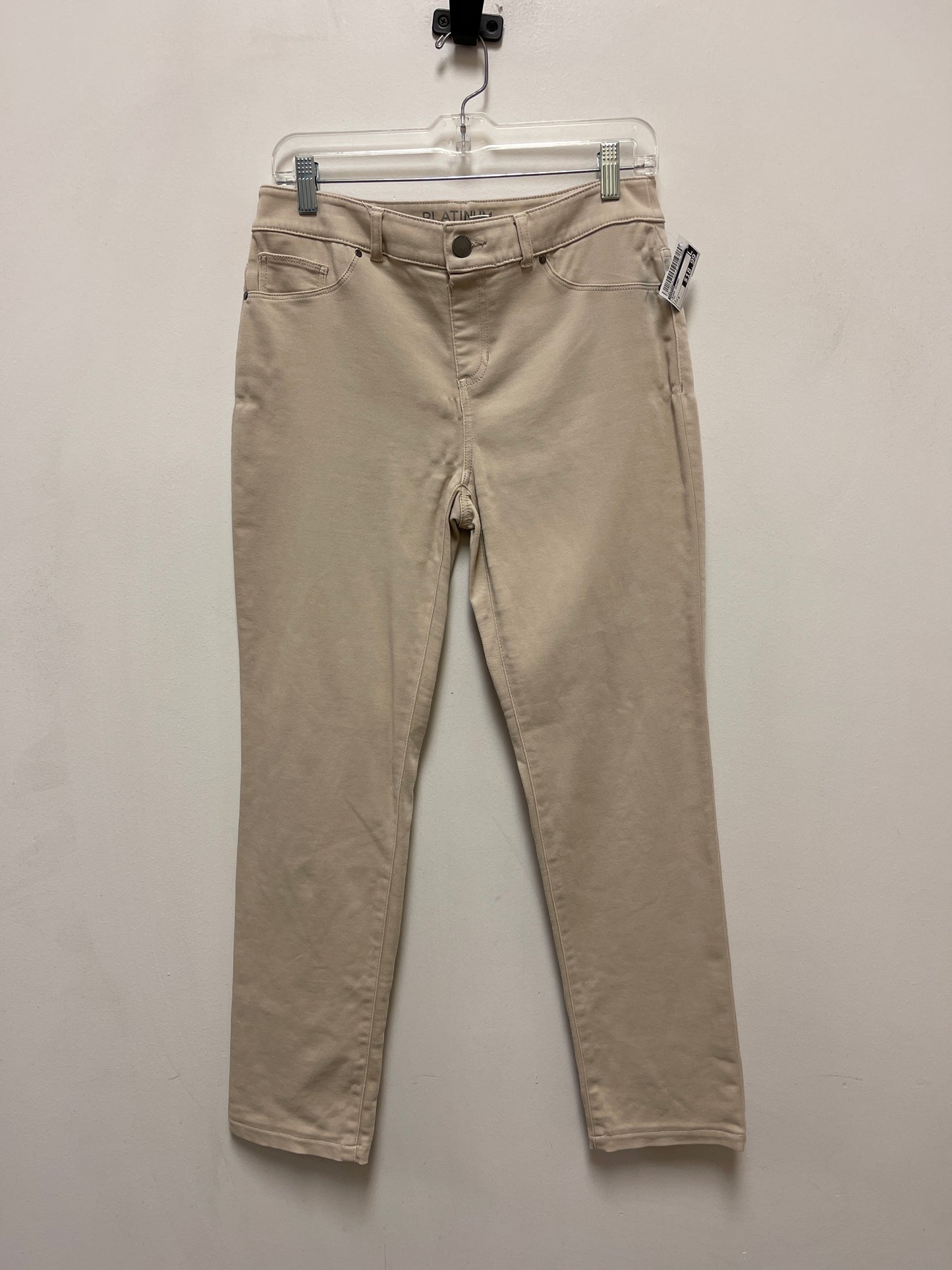 Jeans Skinny By Chicos In Tan, Size: 6