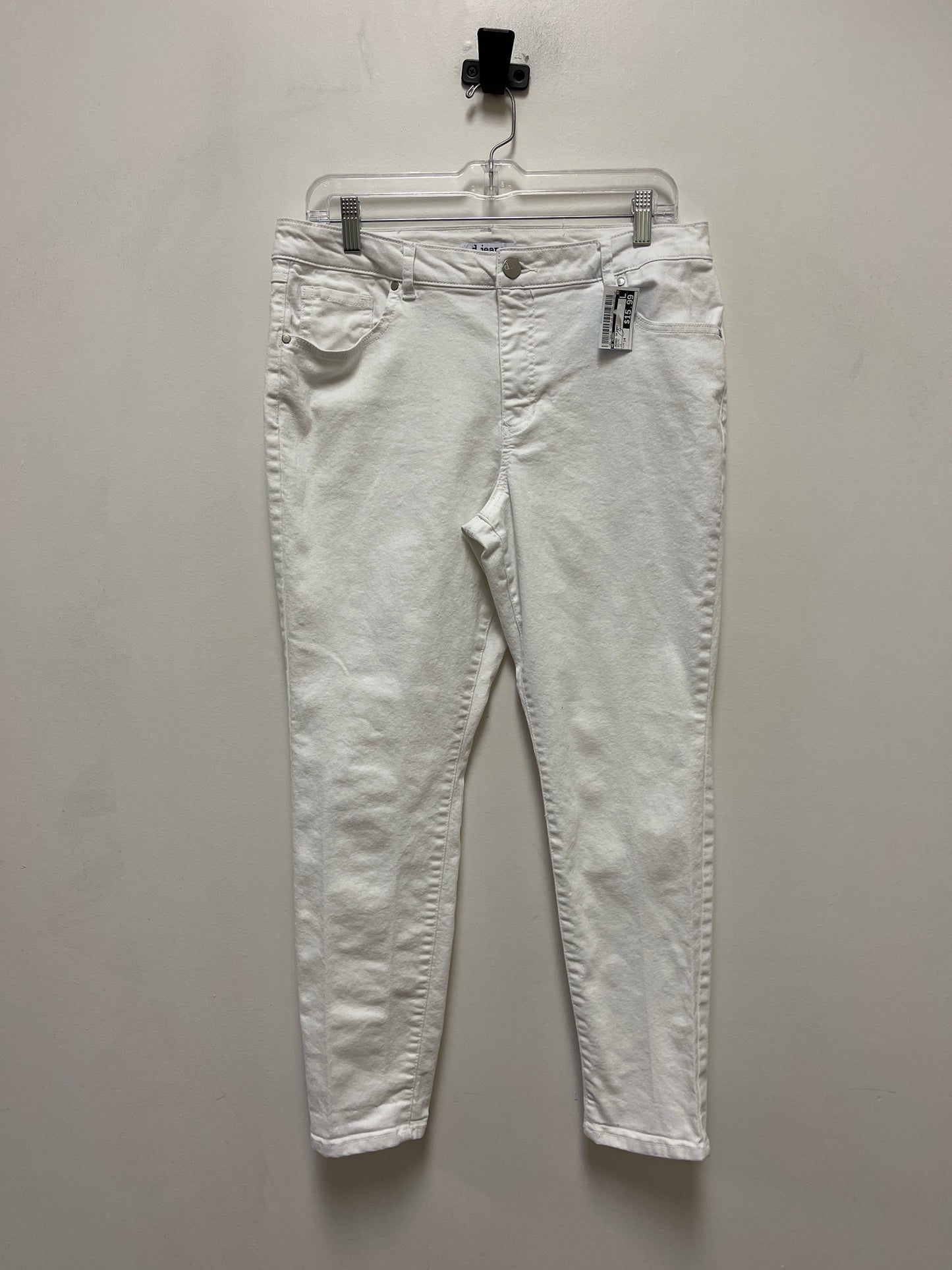 Jeans Skinny By D Jeans In White, Size: 14