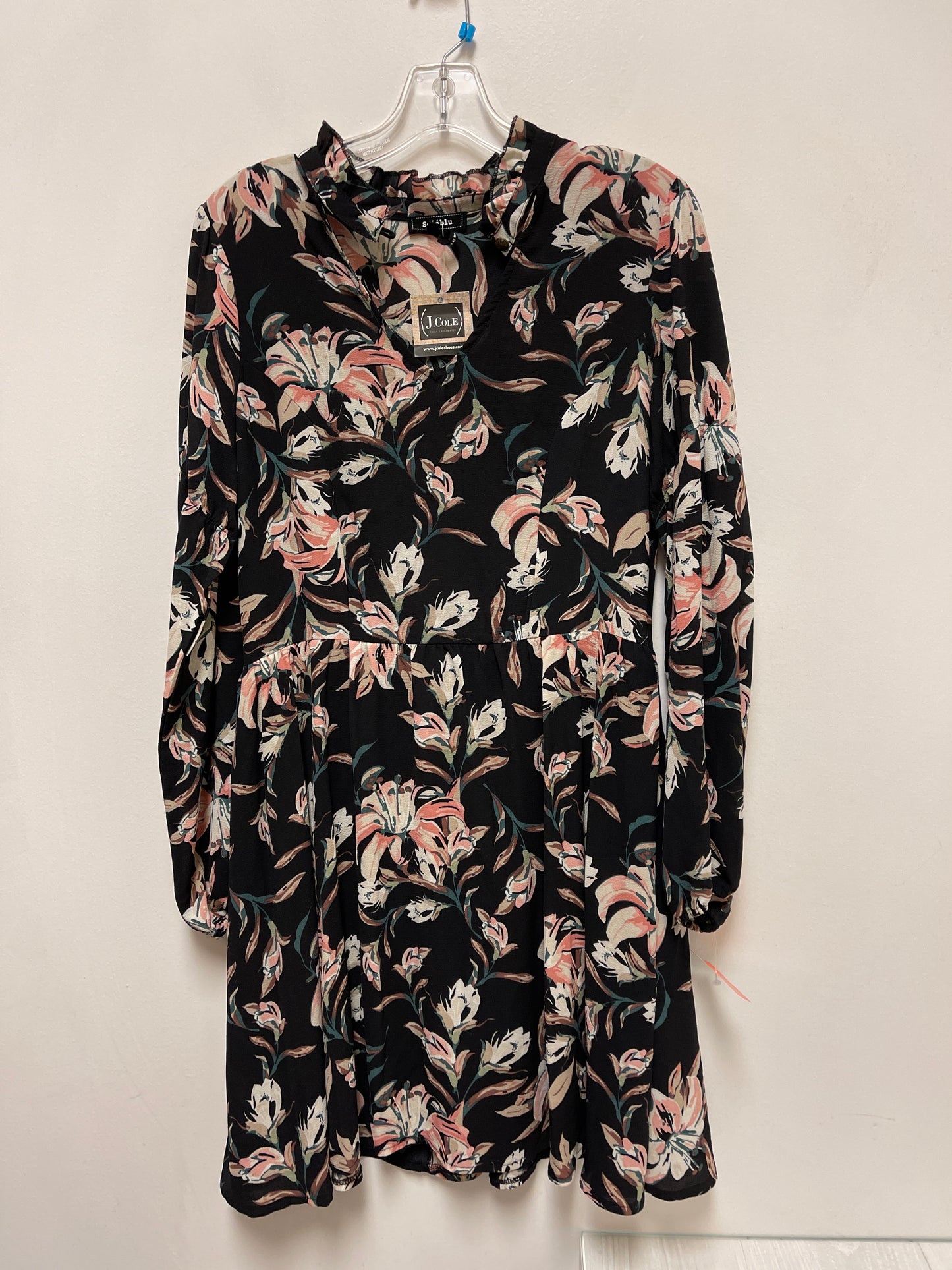 Dress Casual Midi By Clothes Mentor In Floral Print, Size: L
