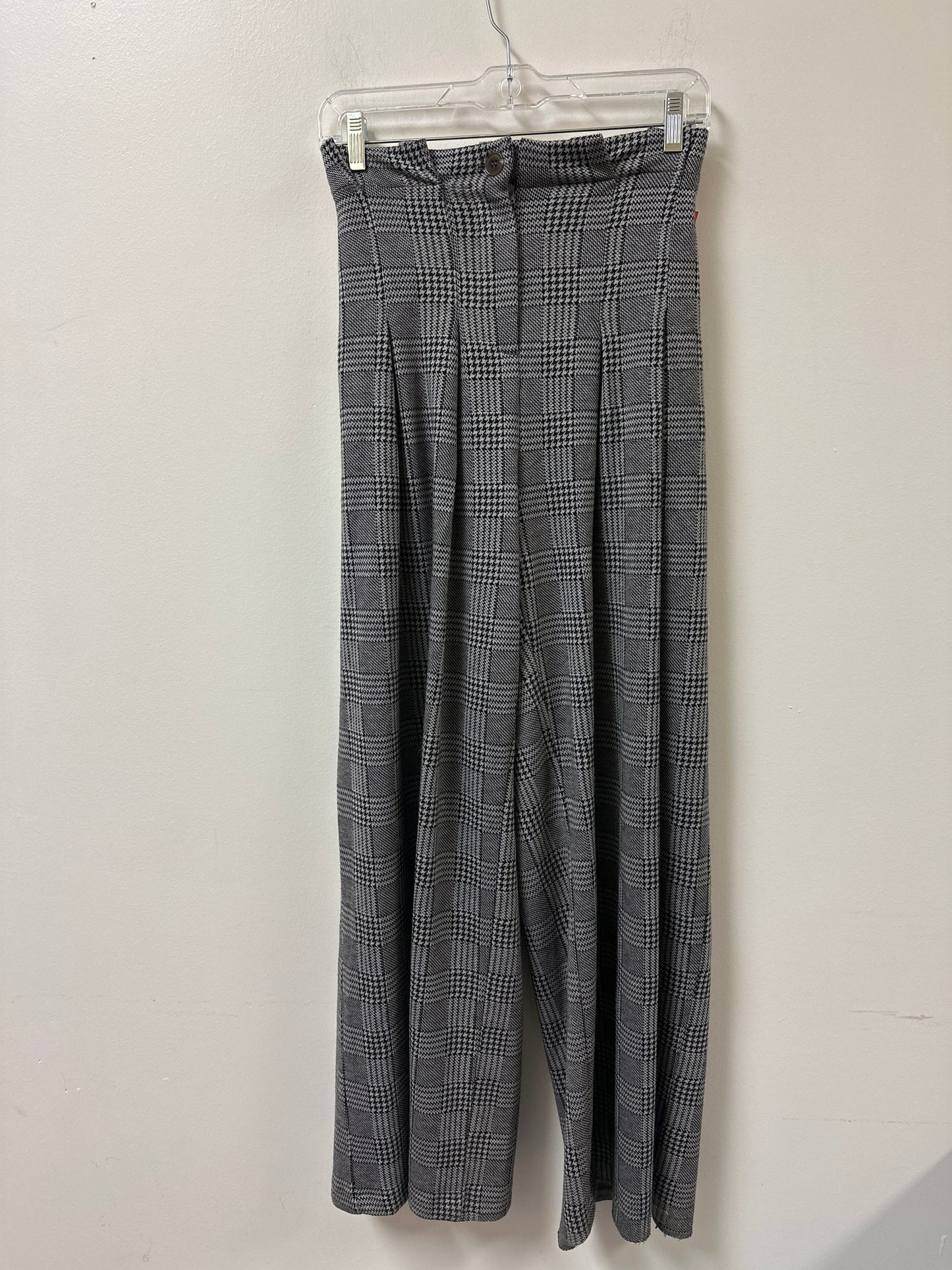 Pants Wide Leg By Maeve In Black & Grey, Size: 12