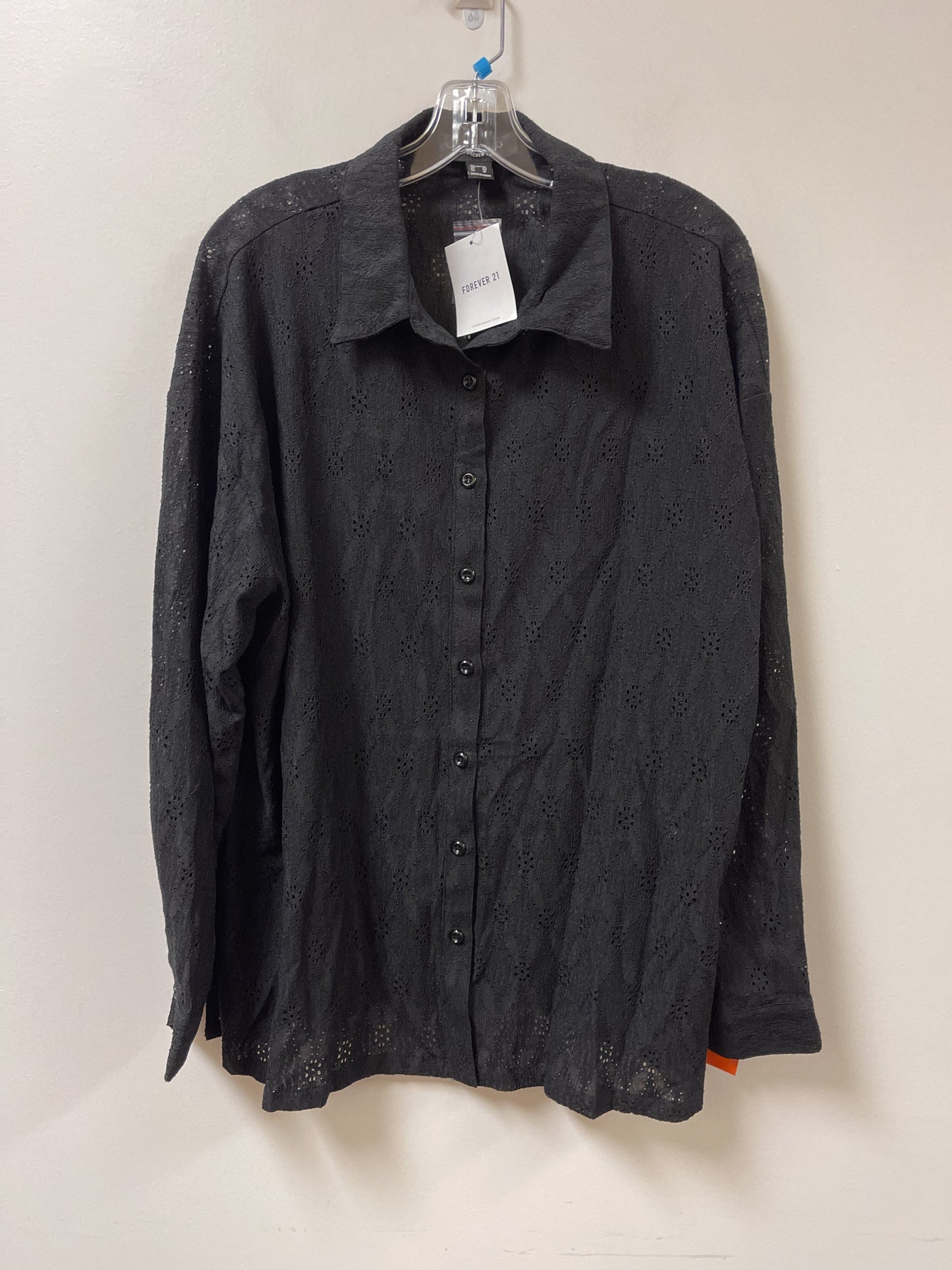 Blouse Long Sleeve By Forever 21  Size: Xl