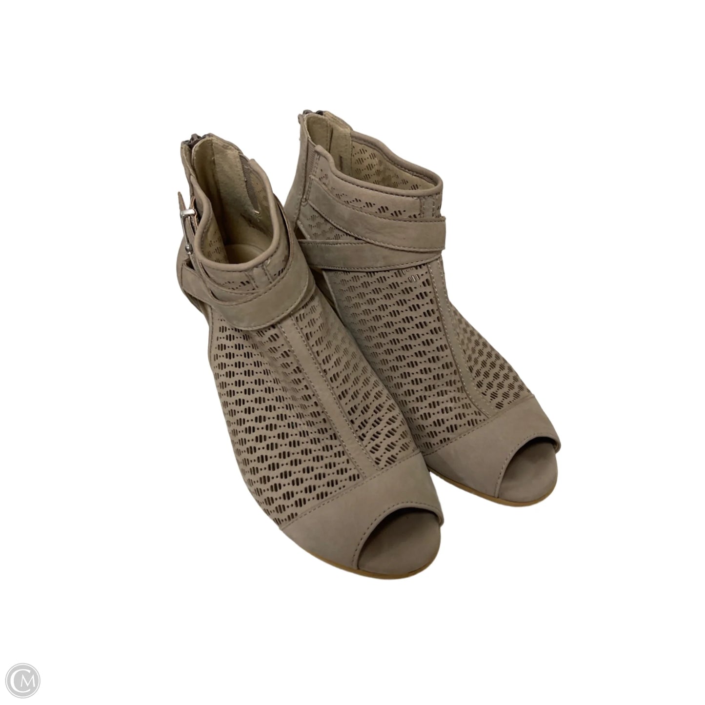 Shoes Heels Block By Earth In Taupe, Size: 8.5