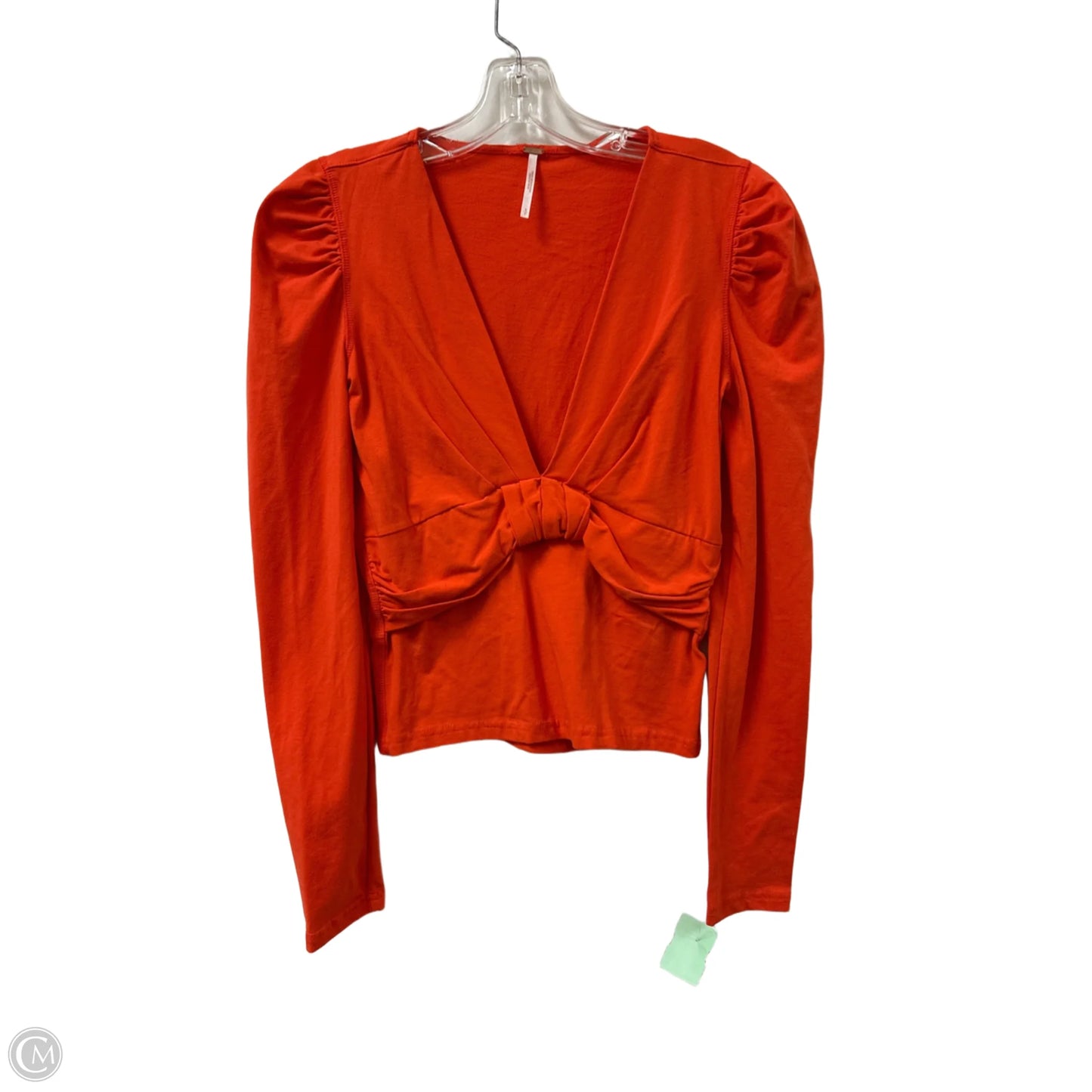 Top Long Sleeve By Free People In Orange, Size: S