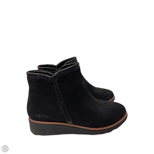 Boots Ankle Heels By Clarks In Black, Size: 8