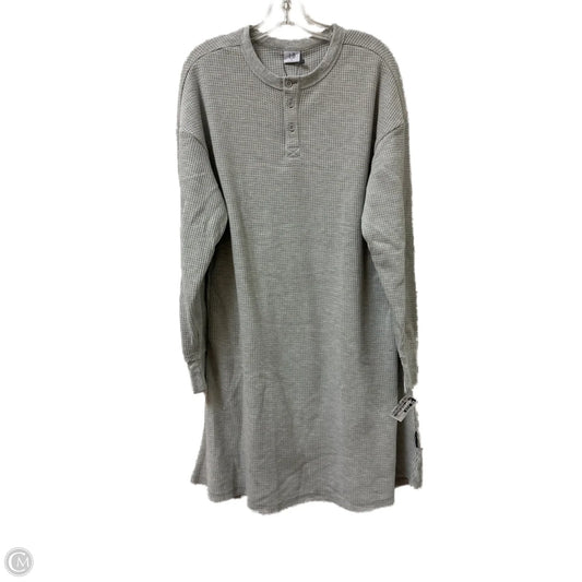 Dress Casual Midi By Clothes Mentor In Grey, Size: L