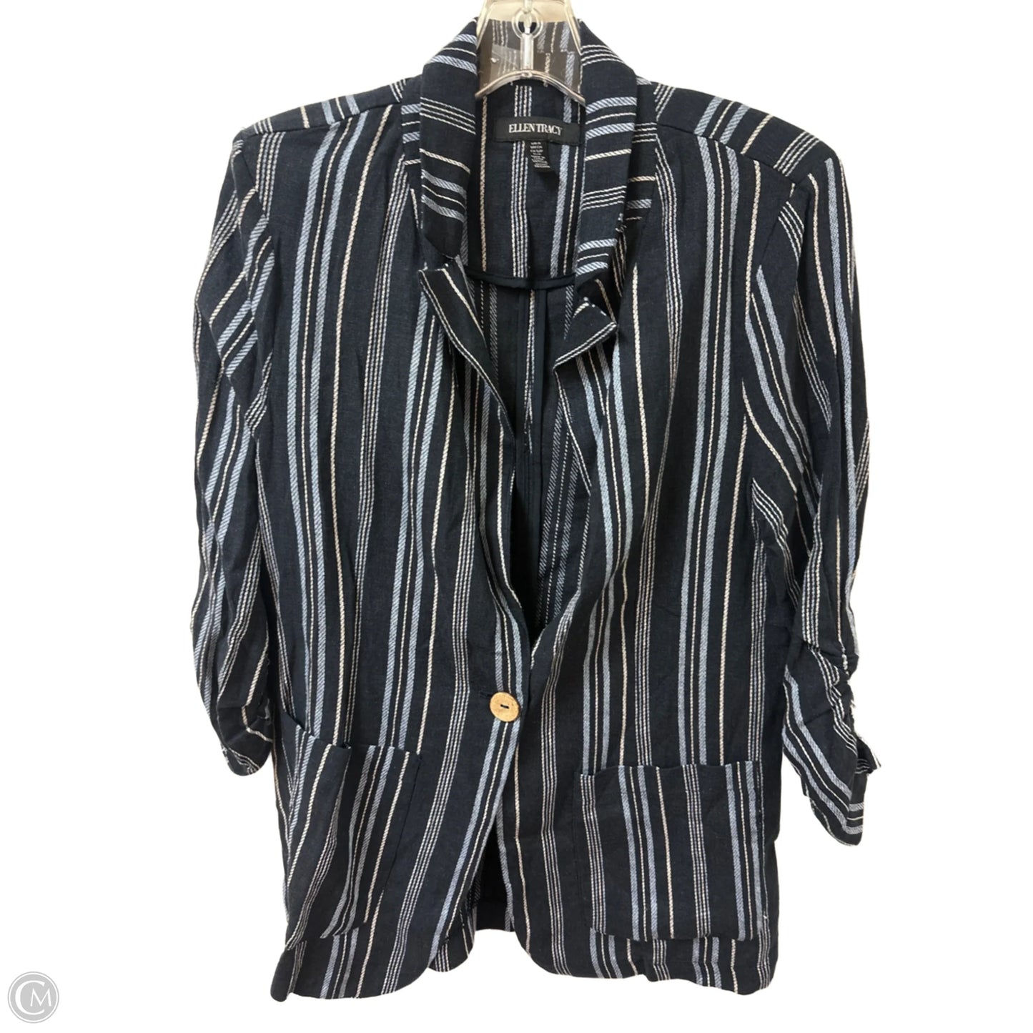 Blazer By Ellen Tracy In Blue, Size: S