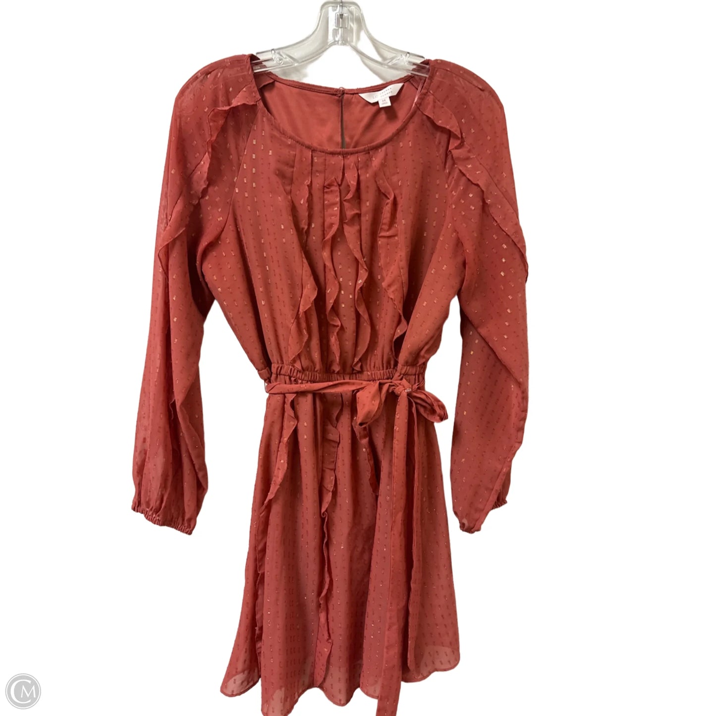 Dress Casual Midi By Lc Lauren Conrad In Orange, Size: M