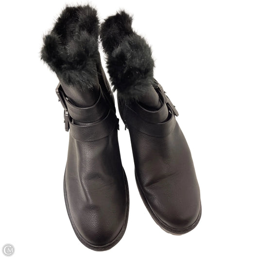 Boots Ankle Heels By Universal Thread In Black, Size: 10