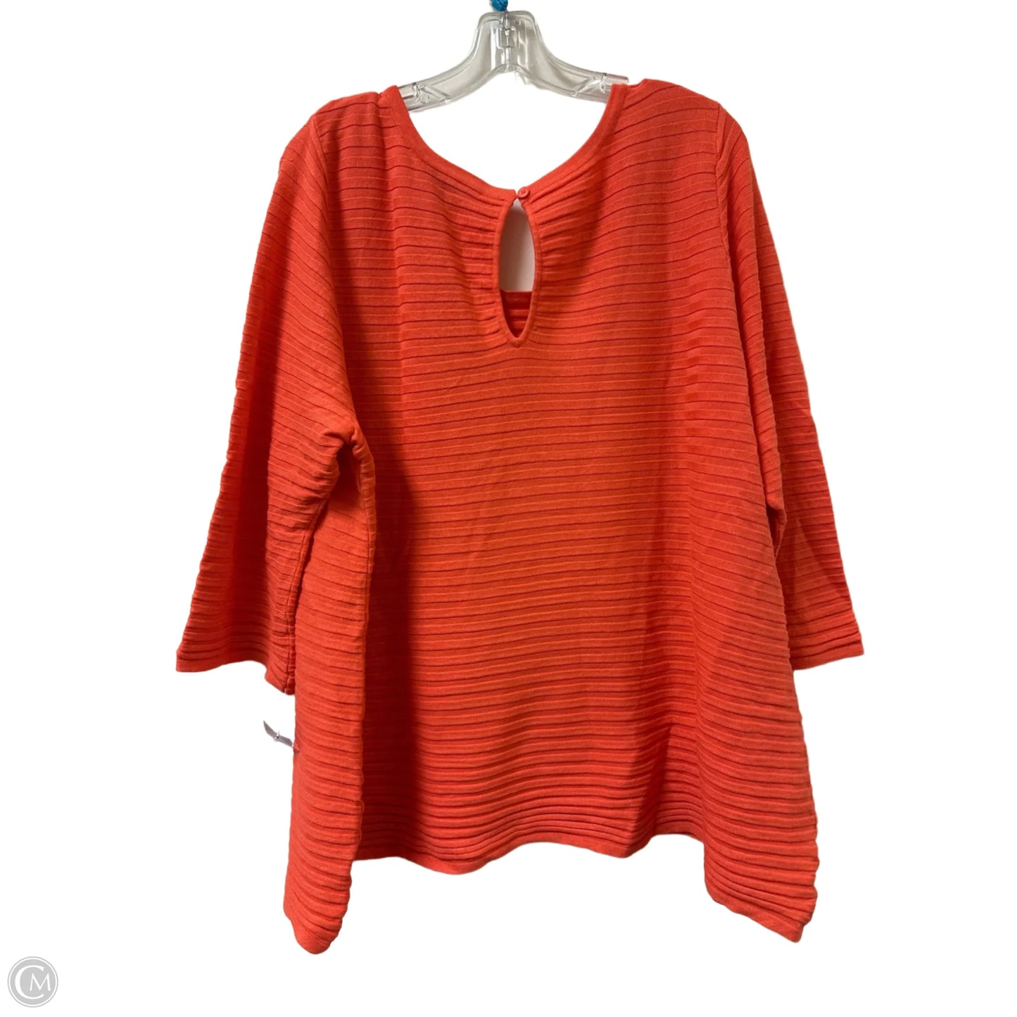 Sweater By Lane Bryant In Orange, Size: 3x