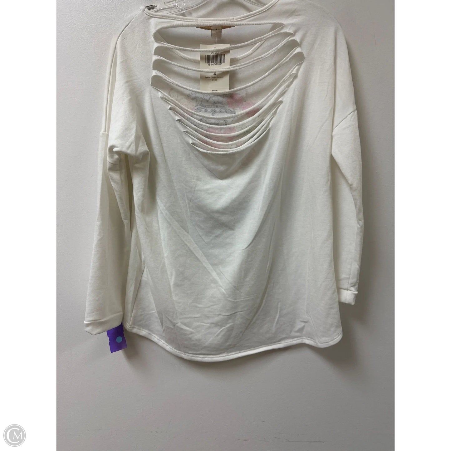 Top Long Sleeve By Boston Proper In White, Size: M