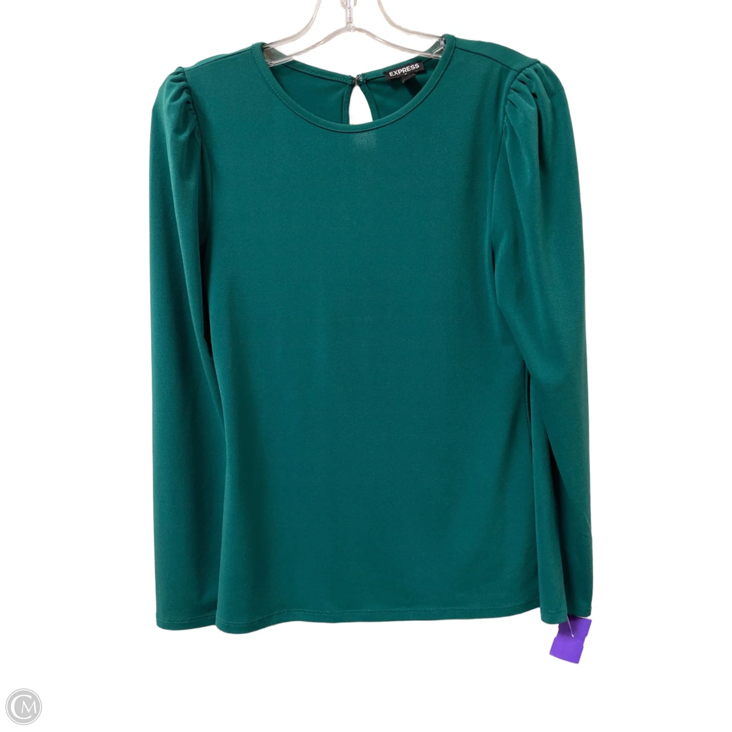 Top Long Sleeve By Express In Green, Size: M