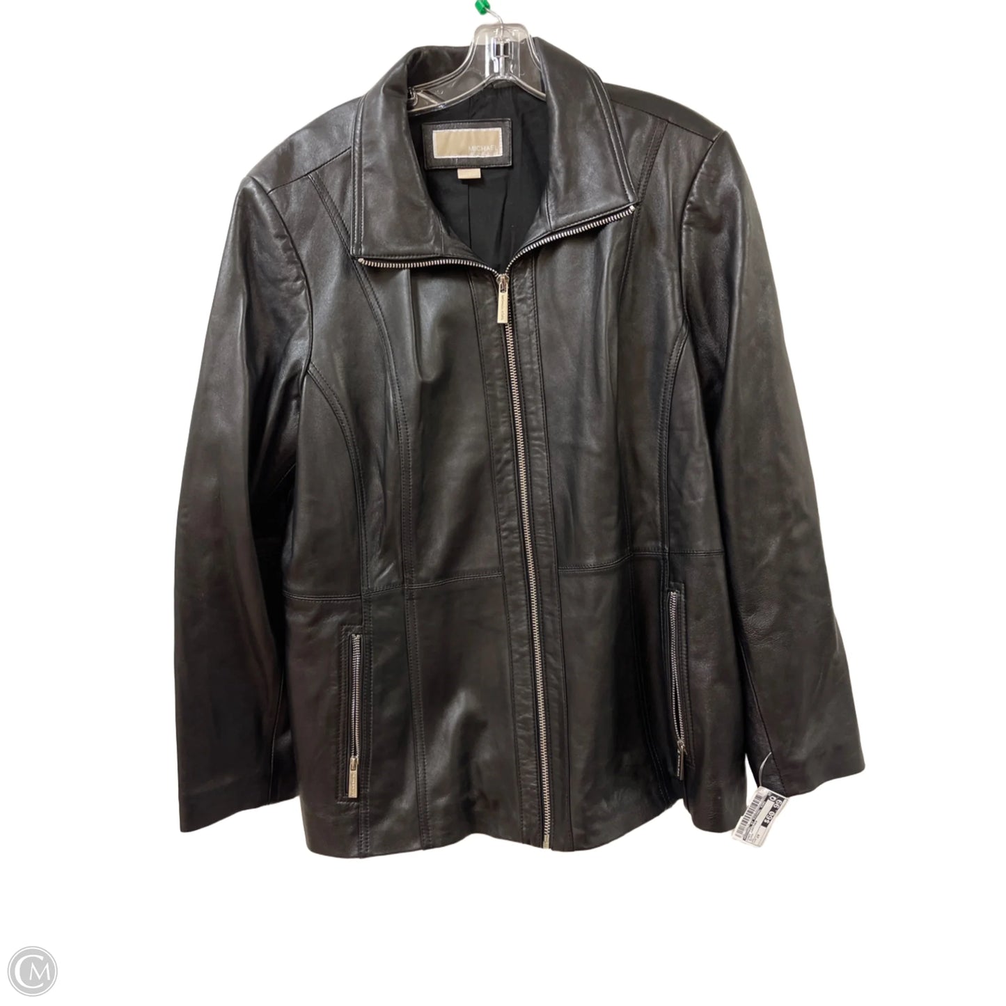 Coat Leather By Michael By Michael Kors In Black, Size: 2x
