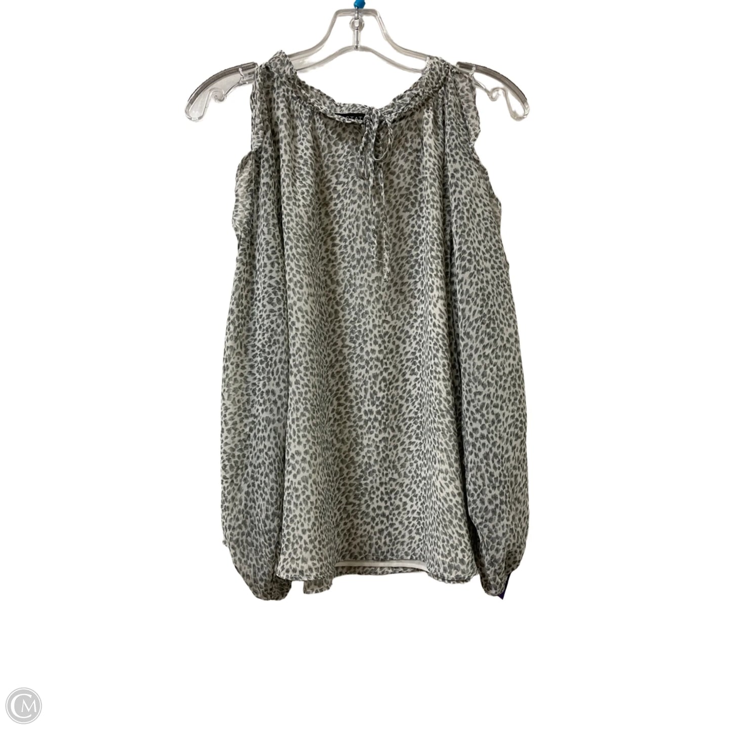 Top Long Sleeve By 1.state In Animal Print, Size: L