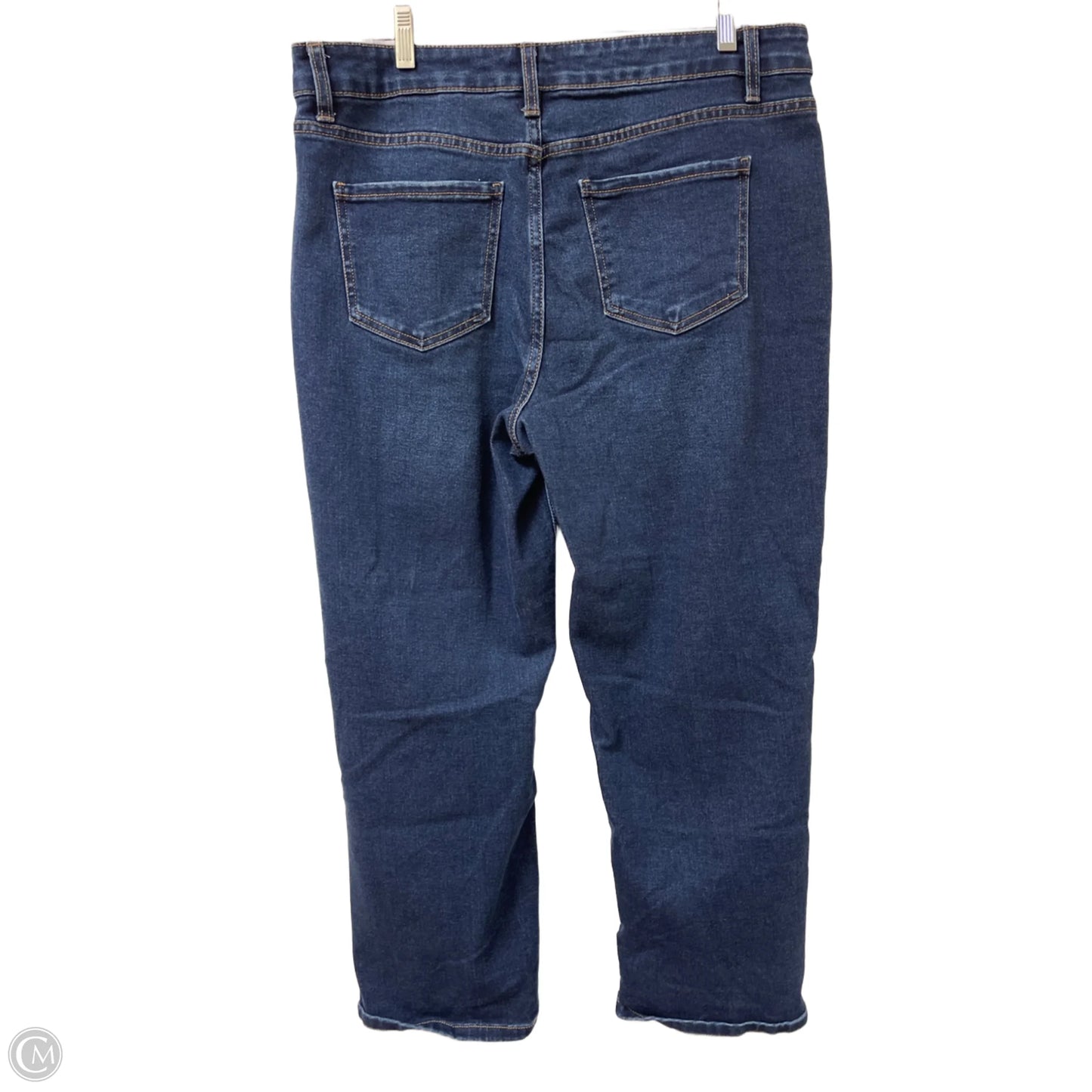 Jeans Straight By Time And Tru In Blue Denim, Size: 14