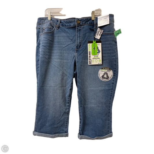 Jeans Cropped By D Jeans In Blue, Size: 20