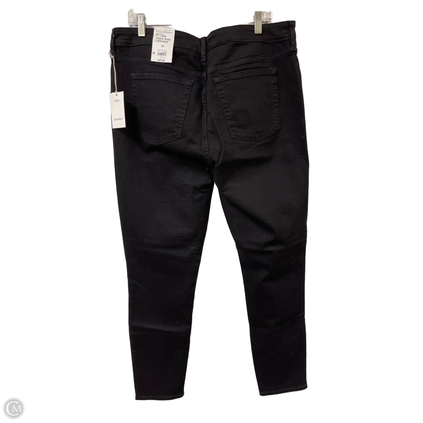 Jeans Skinny By Free Assembly In Black, Size: 18